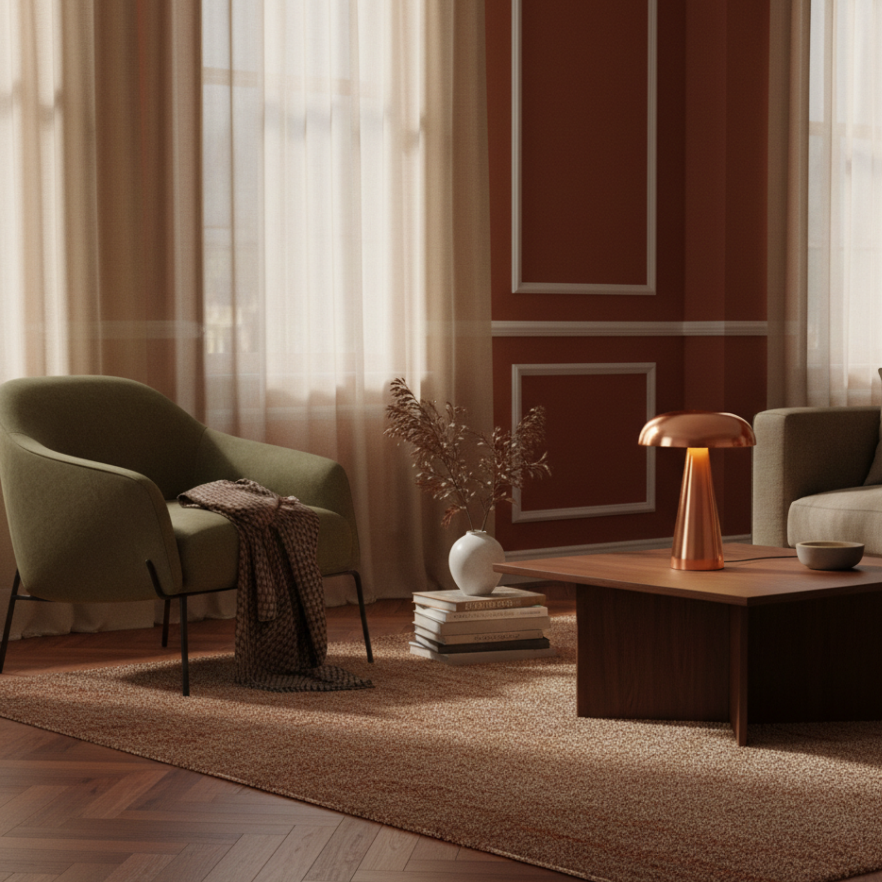 Lampka stołowa LED w kształcie grzyba