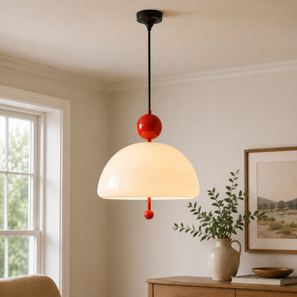 Avant-Garde Bauhaus Glass Pendant Light