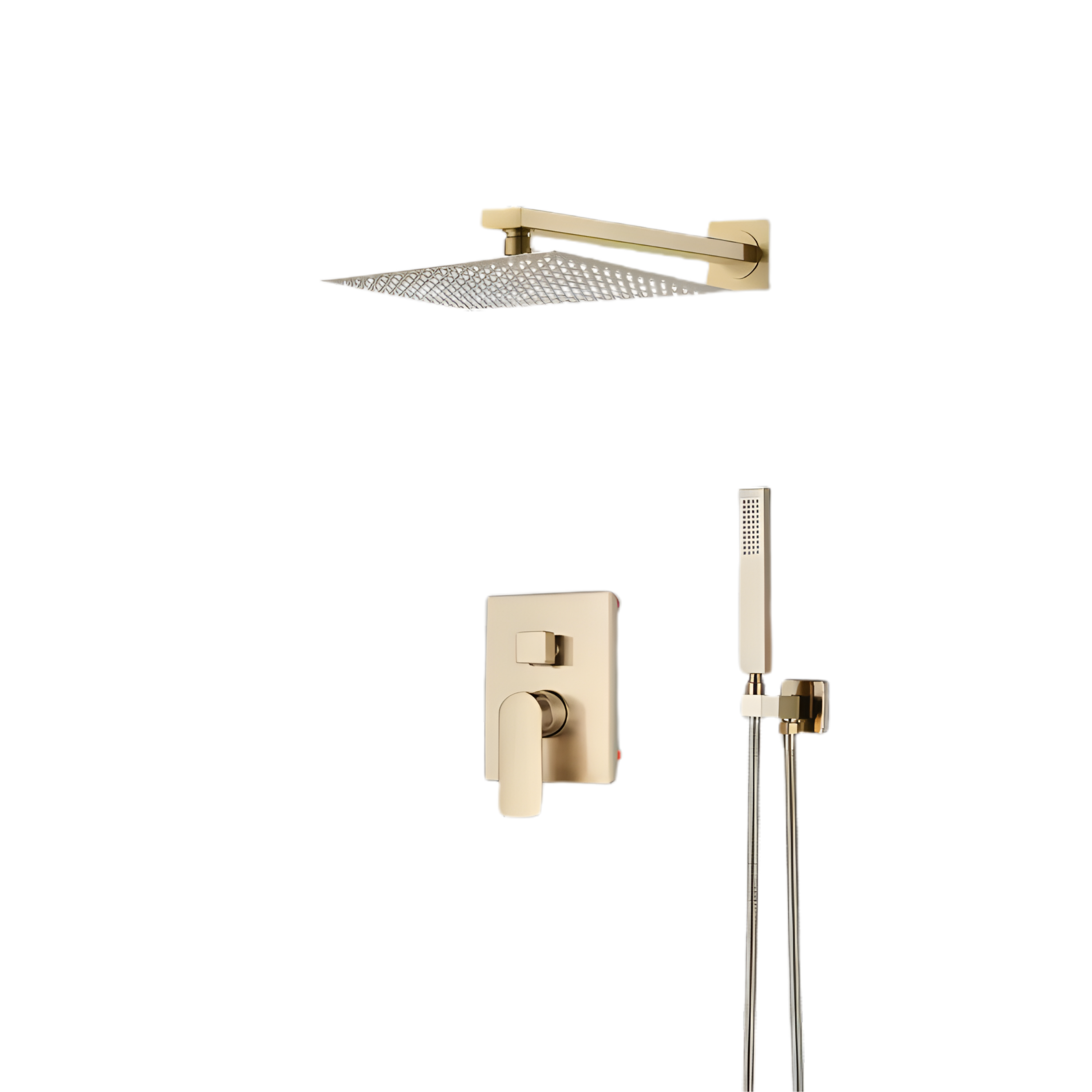 Złoty kran prysznicowy