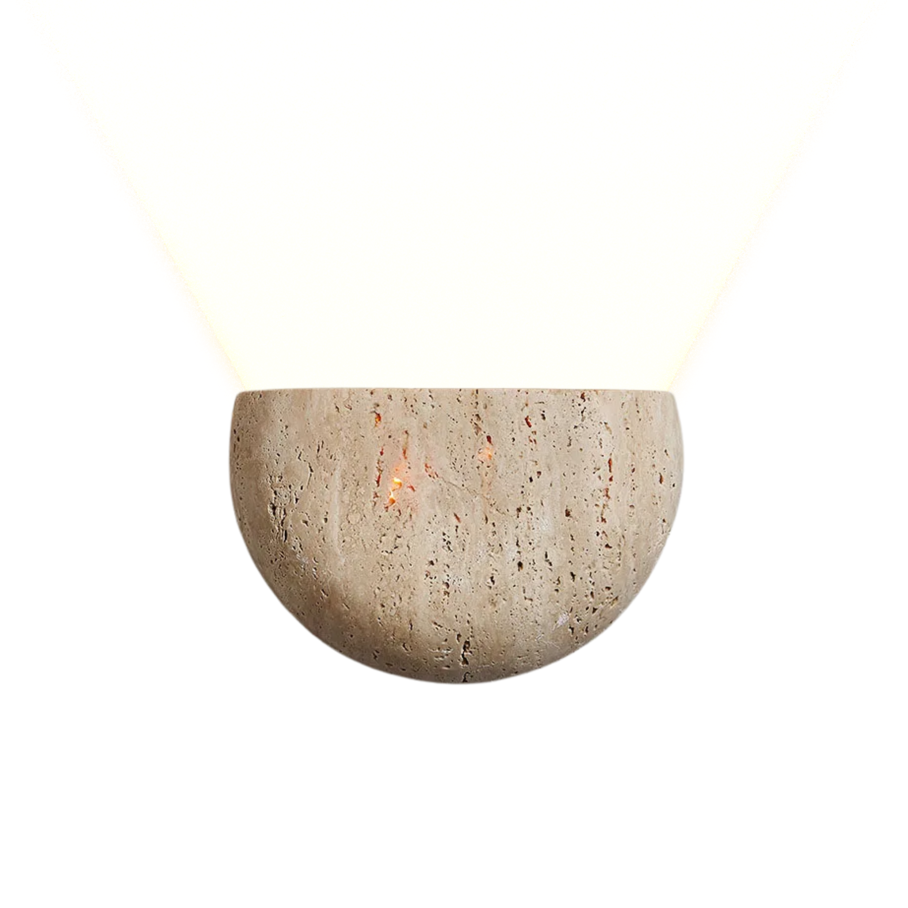 Retro kamienna lampa ścienna do wnętrz