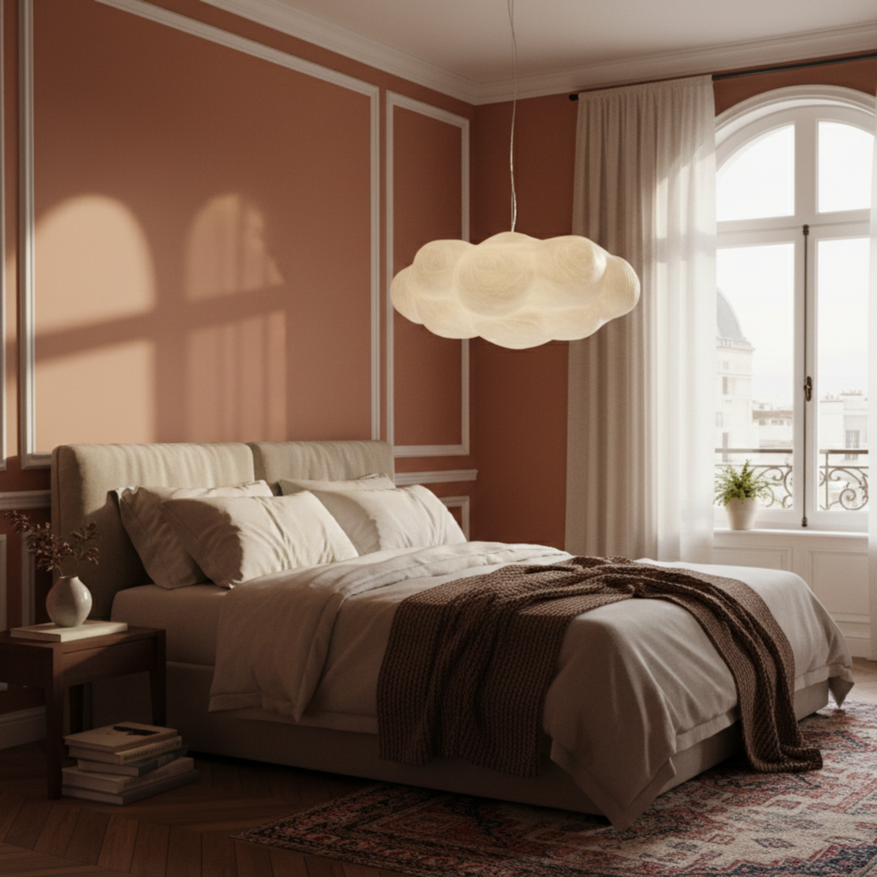 Lampa wisząca w kształcie chmury