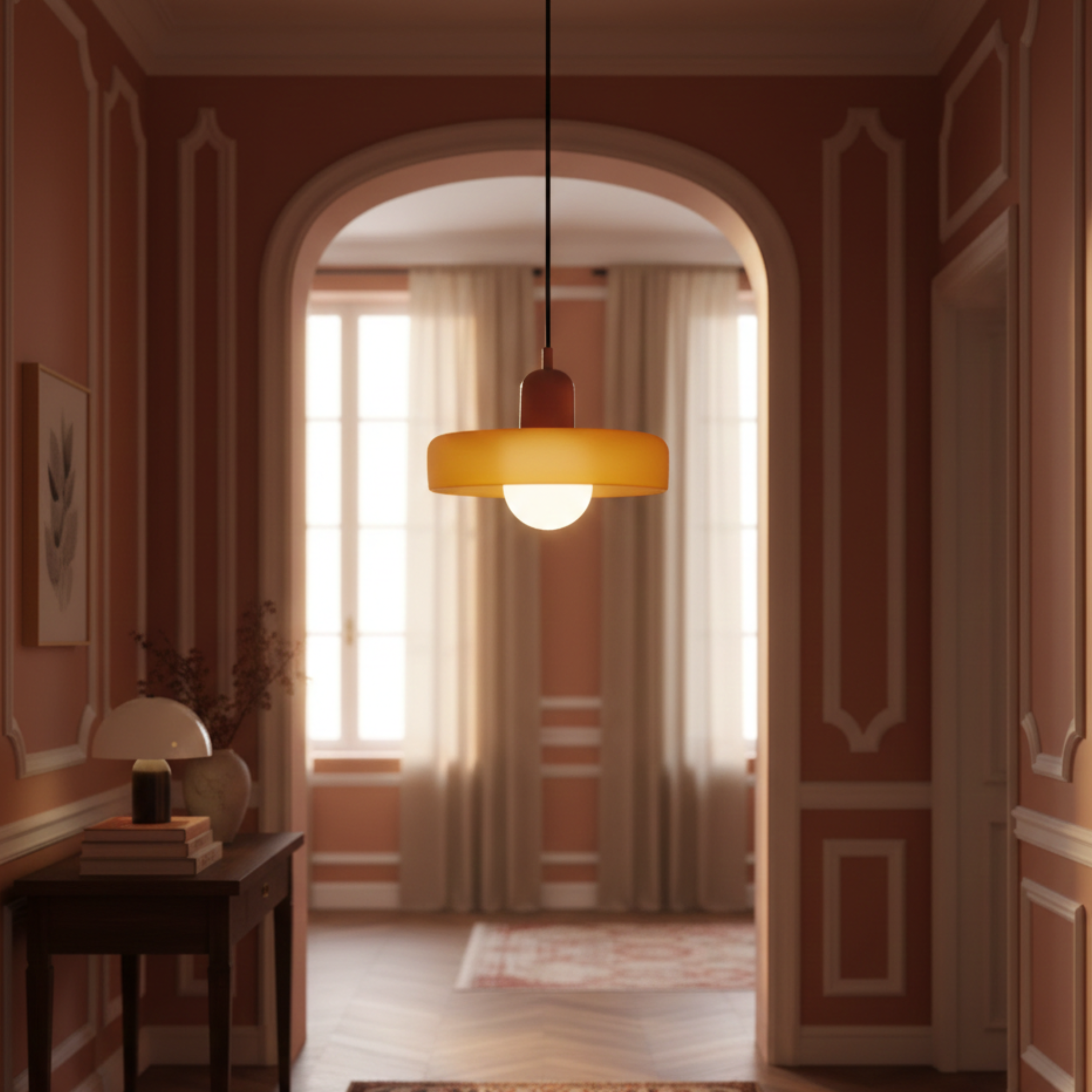 Nordycka szklana lampa wisząca