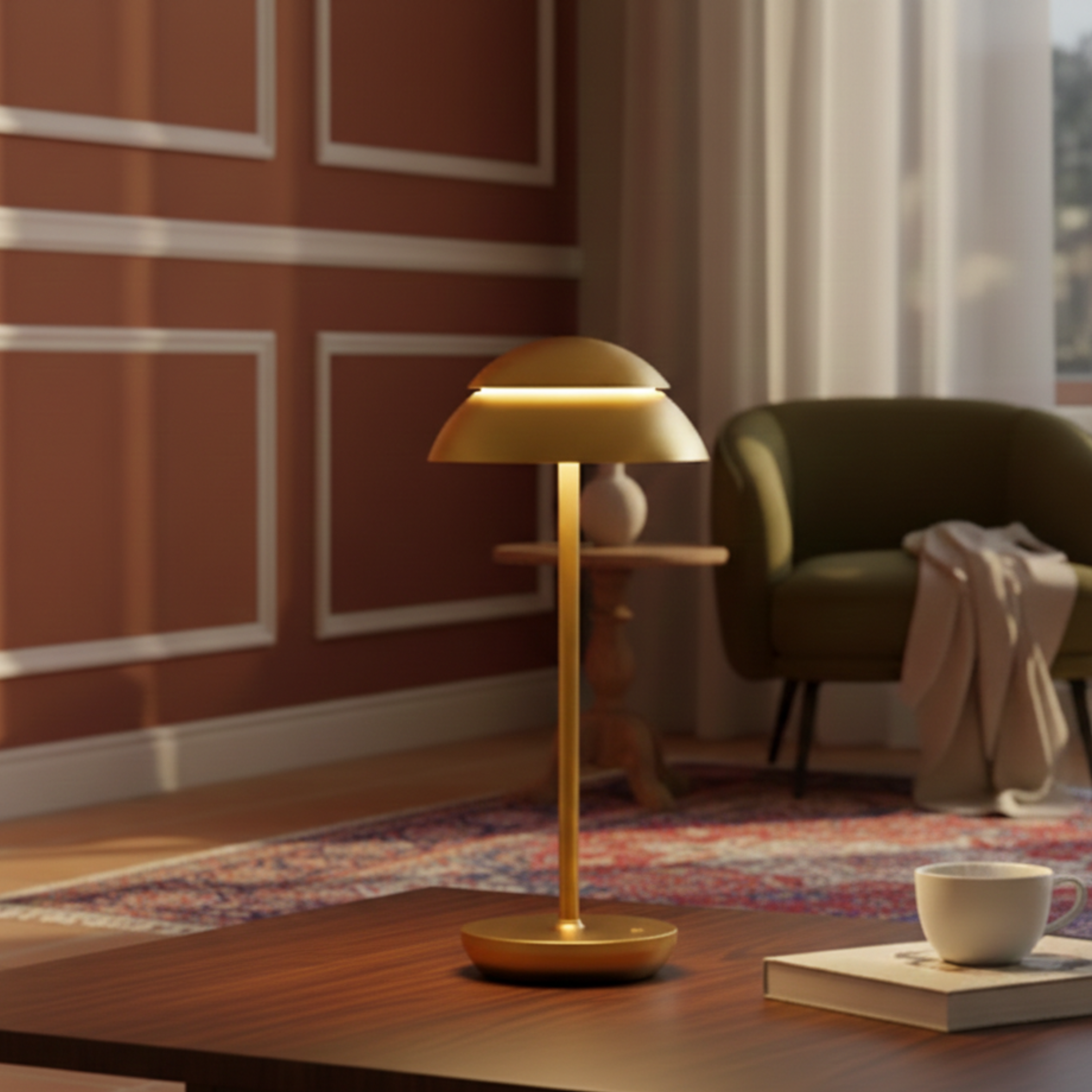 Ściemniana Lampa Stołowa z Podświetleniem LED