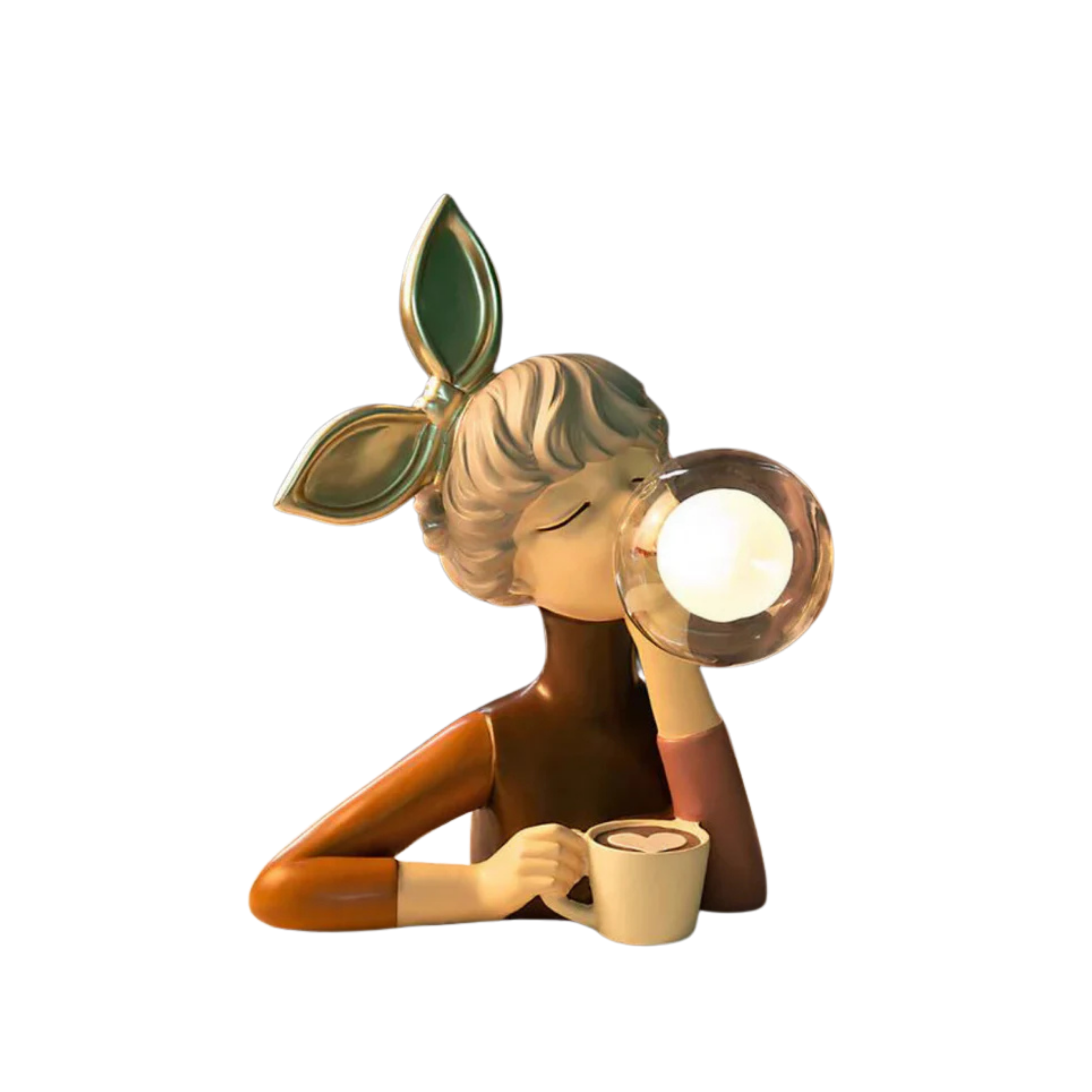 Dekoracyjna Lampa Stołowa z Figurą