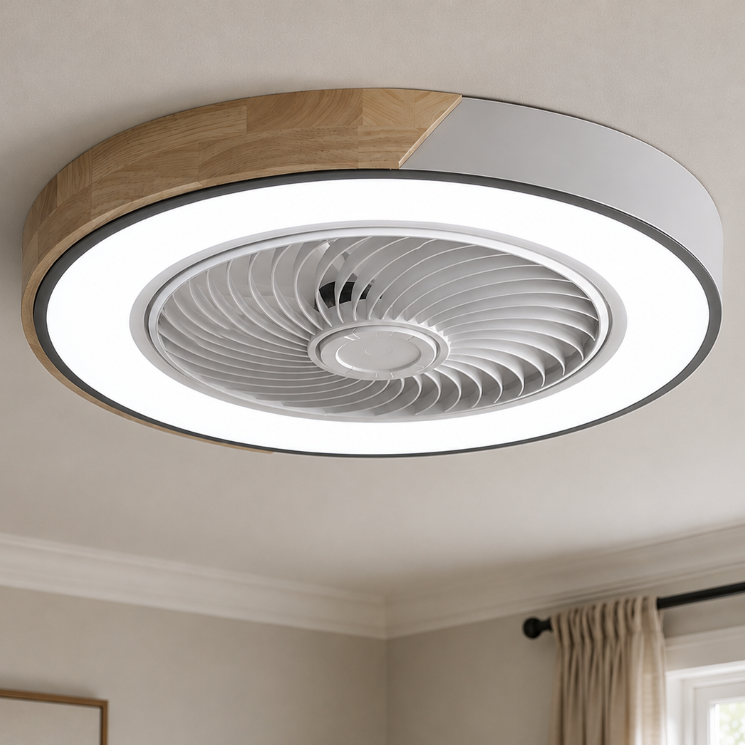 Quiet Ceiling Fan with LED Light