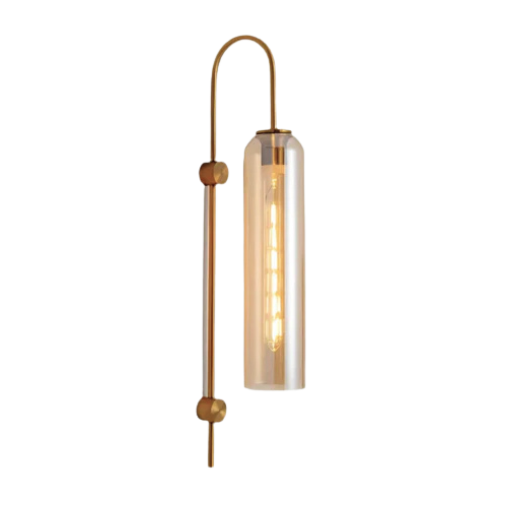 Nowoczesna szklana lampa ścienna