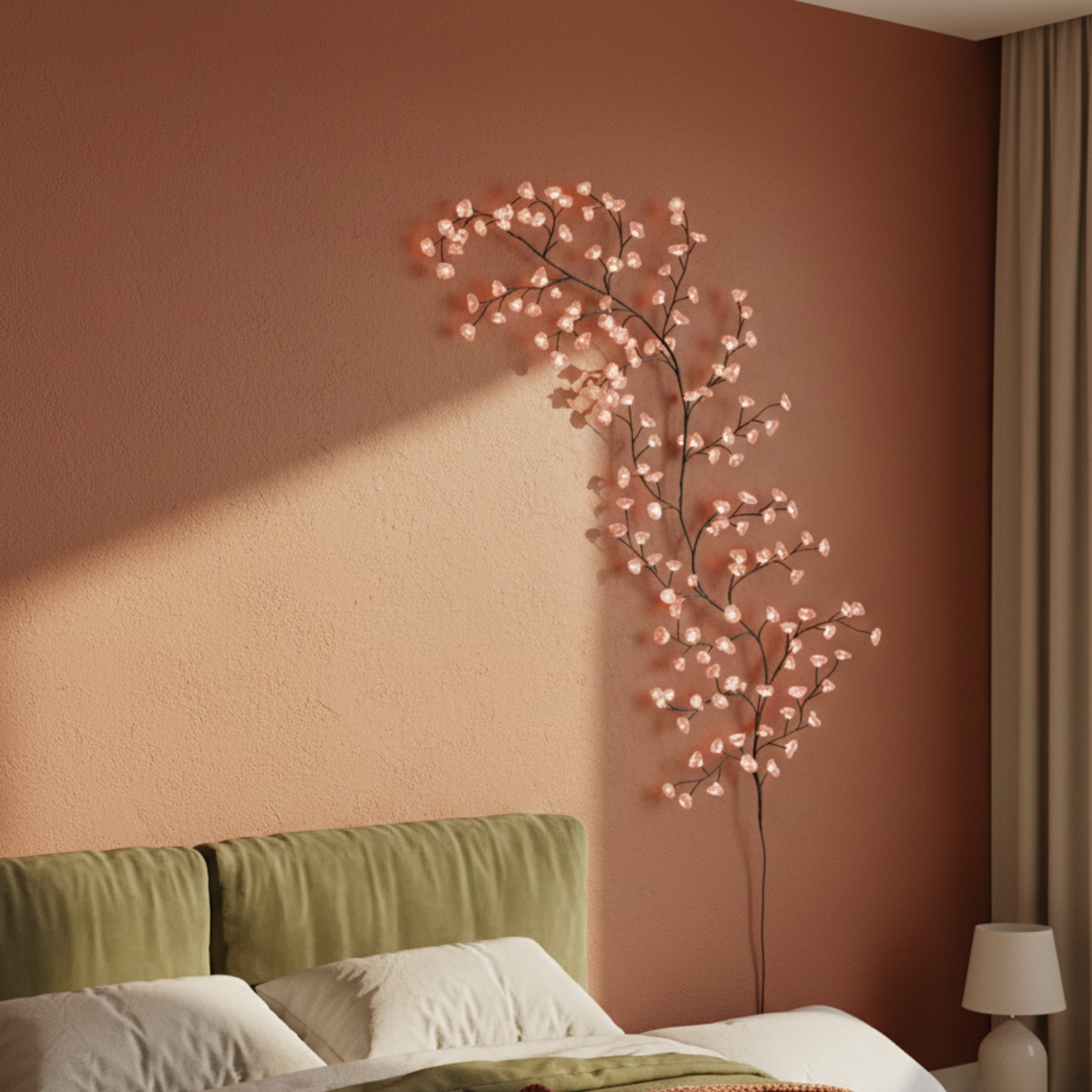 Dekoracyjna lampa ścienna LED Drzewo