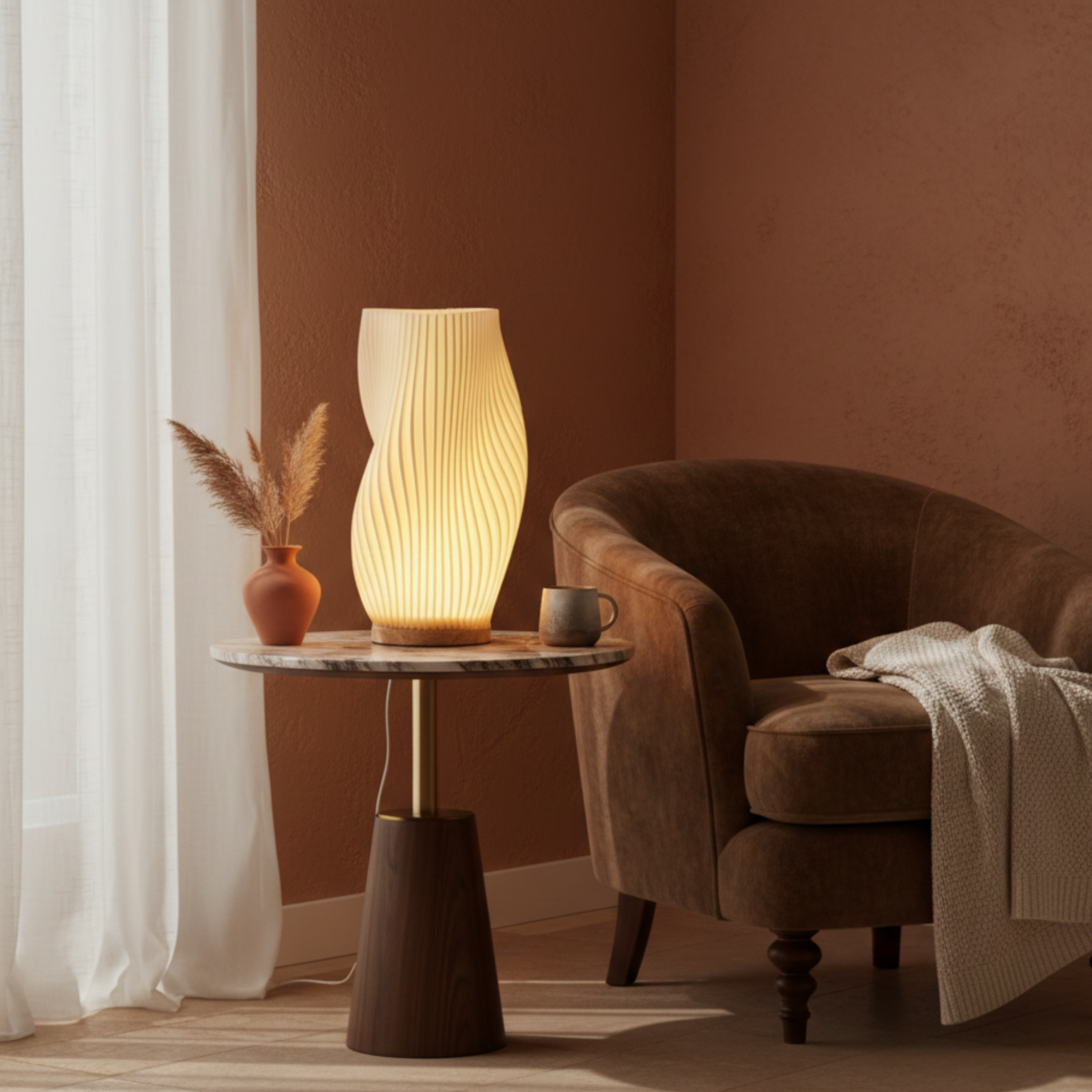 3D LED lampka stołowa