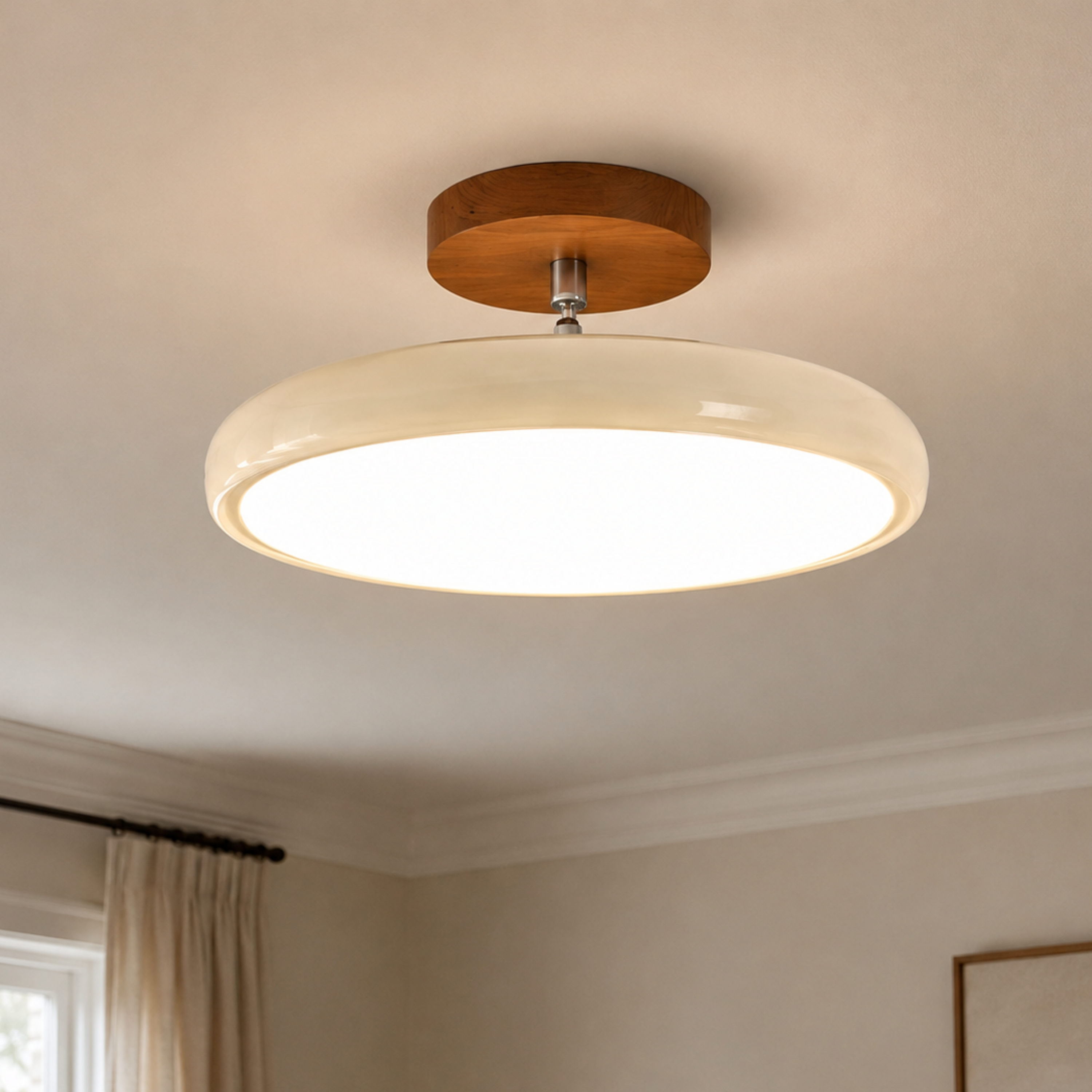 Round Retro LED Vintage Ceiling Light