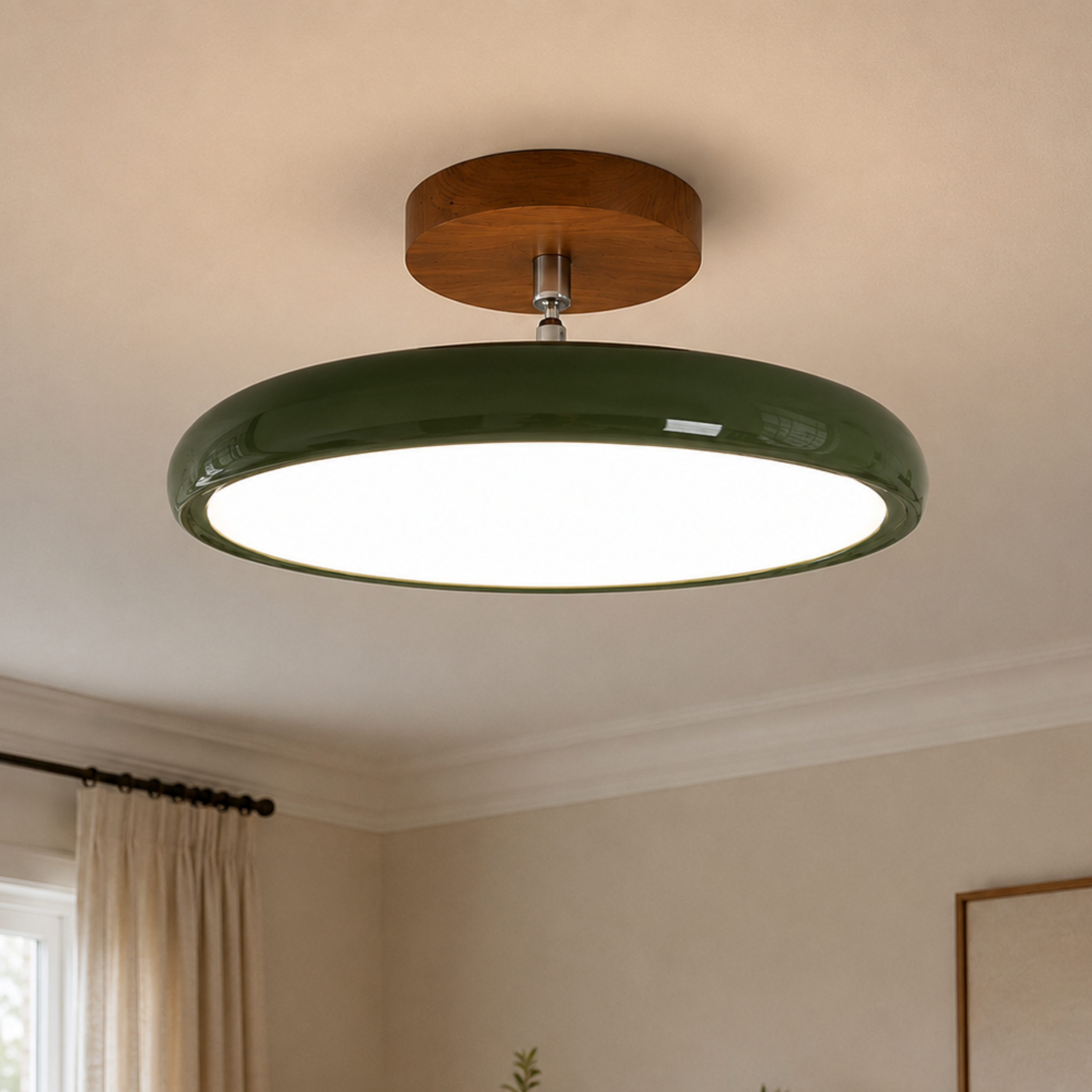 Round Retro LED Vintage Ceiling Light