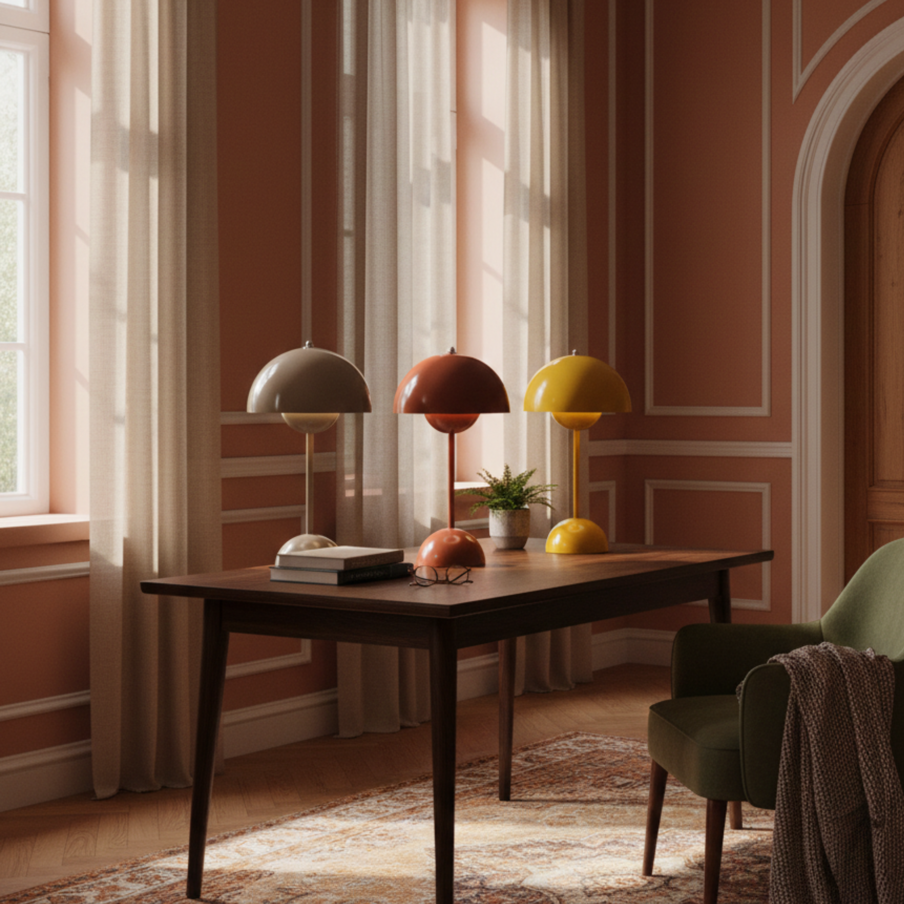 Ściemnialna lampka stołowa LED