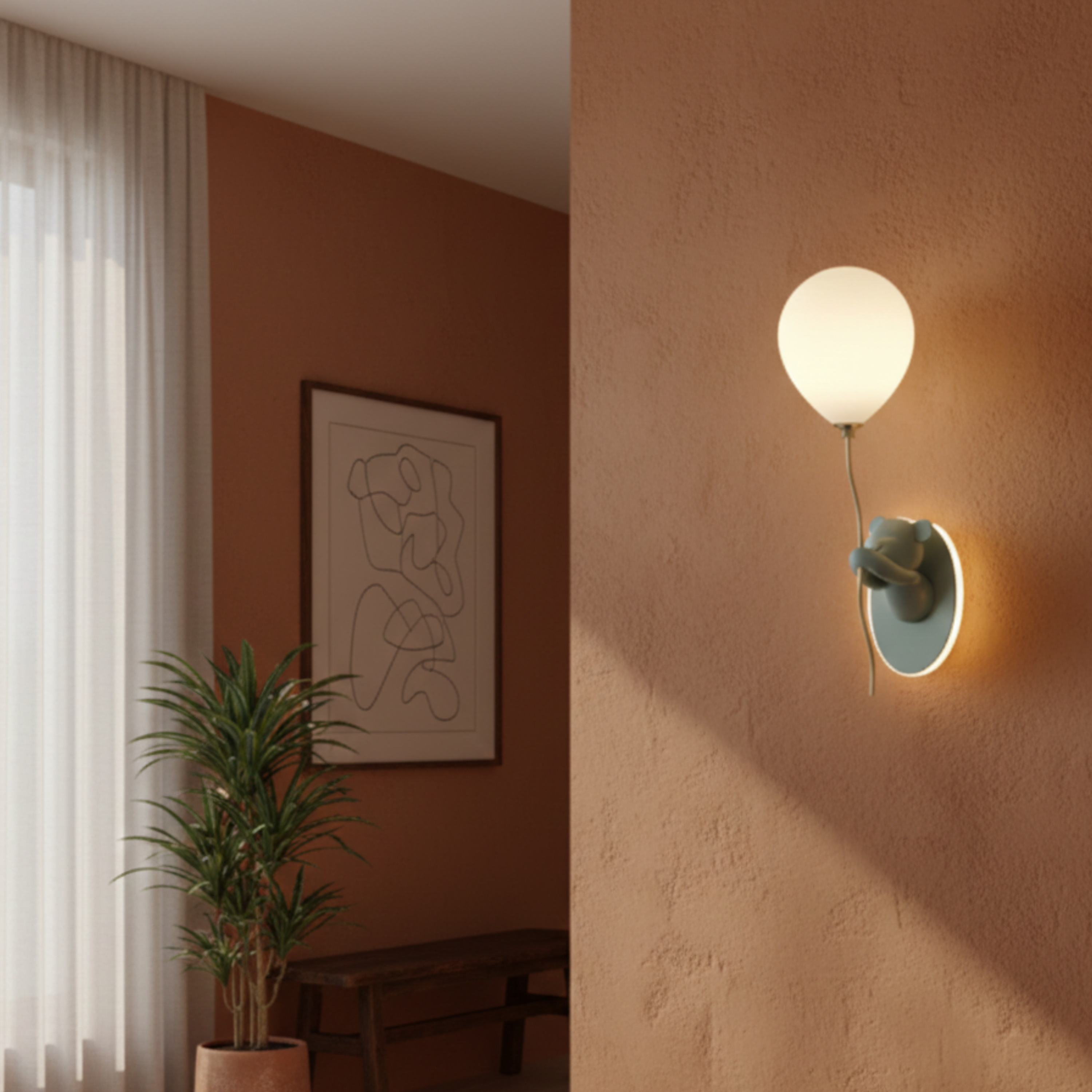 Kreatywna lampa ścienna Macaron