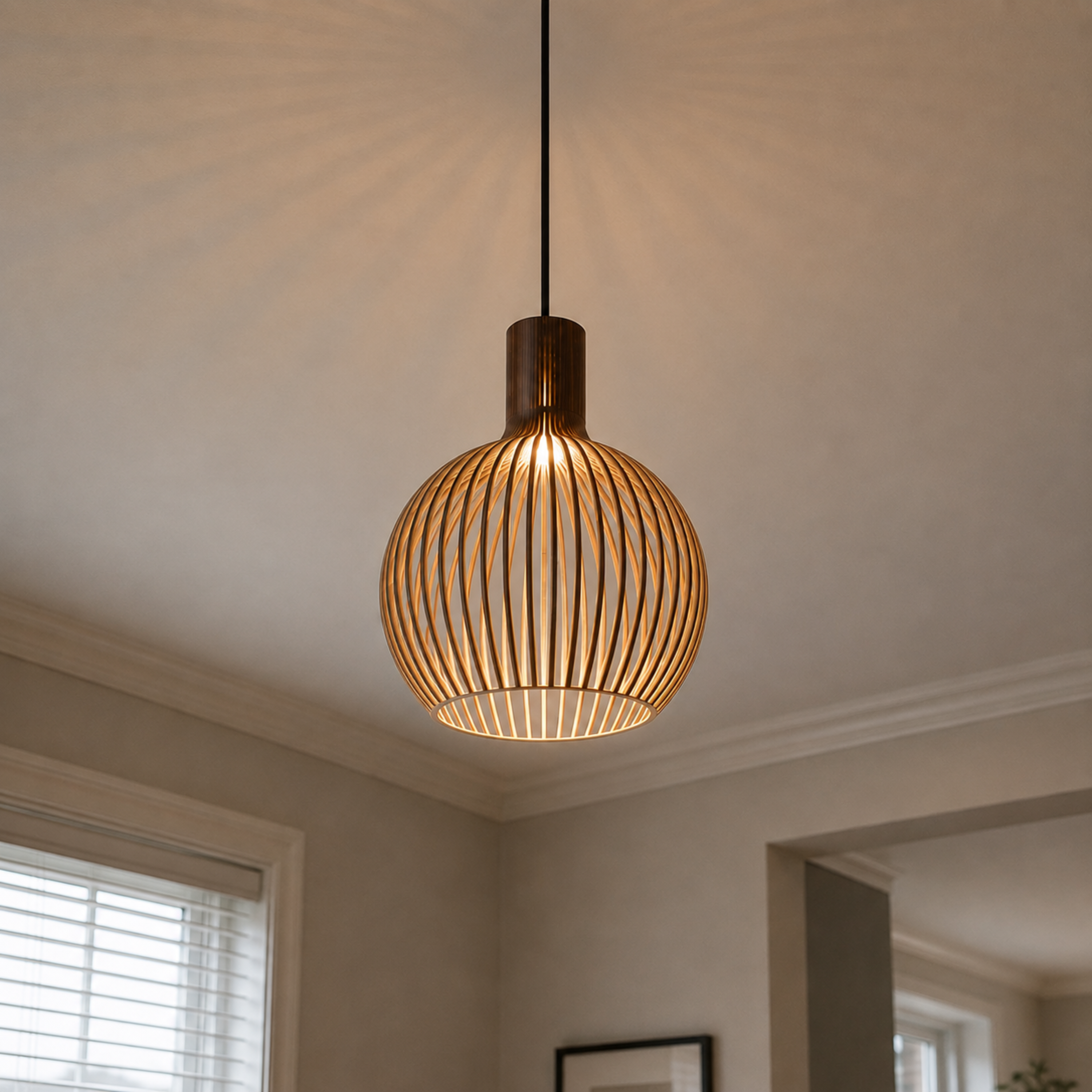 Octo 4240 Wooden Pendant Light