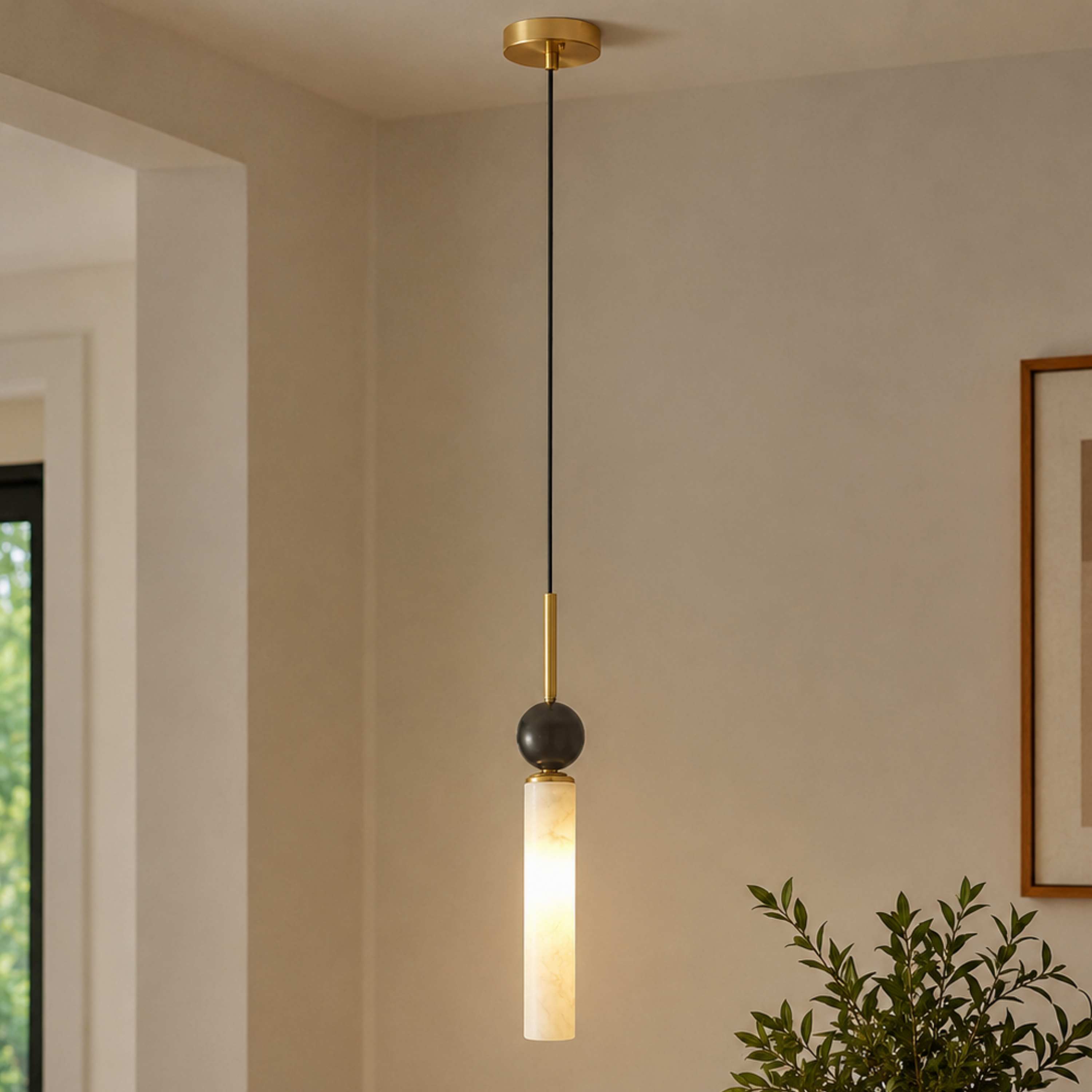 Modern LED Marble Pendant Light