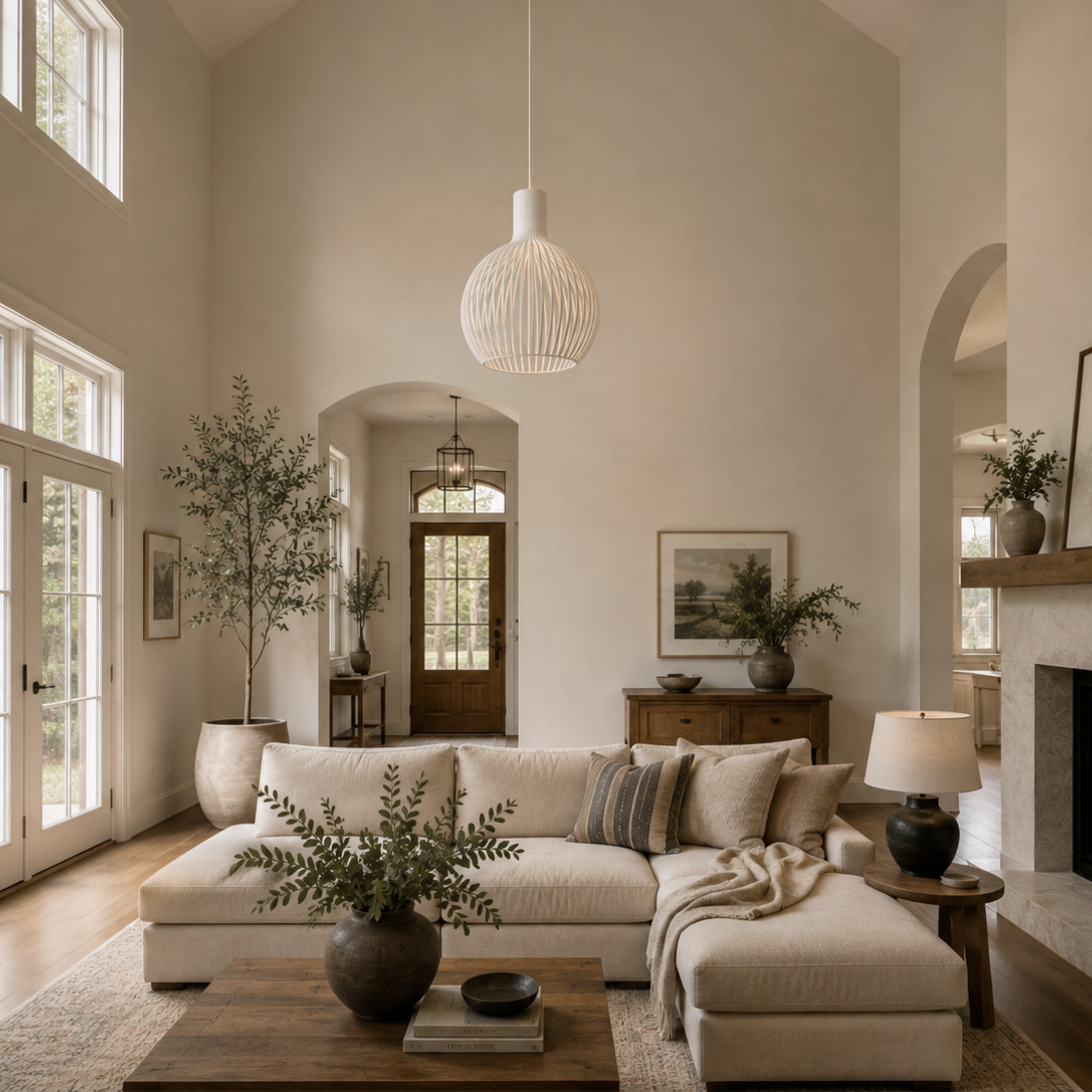 Octo 4240 Wooden Pendant Light