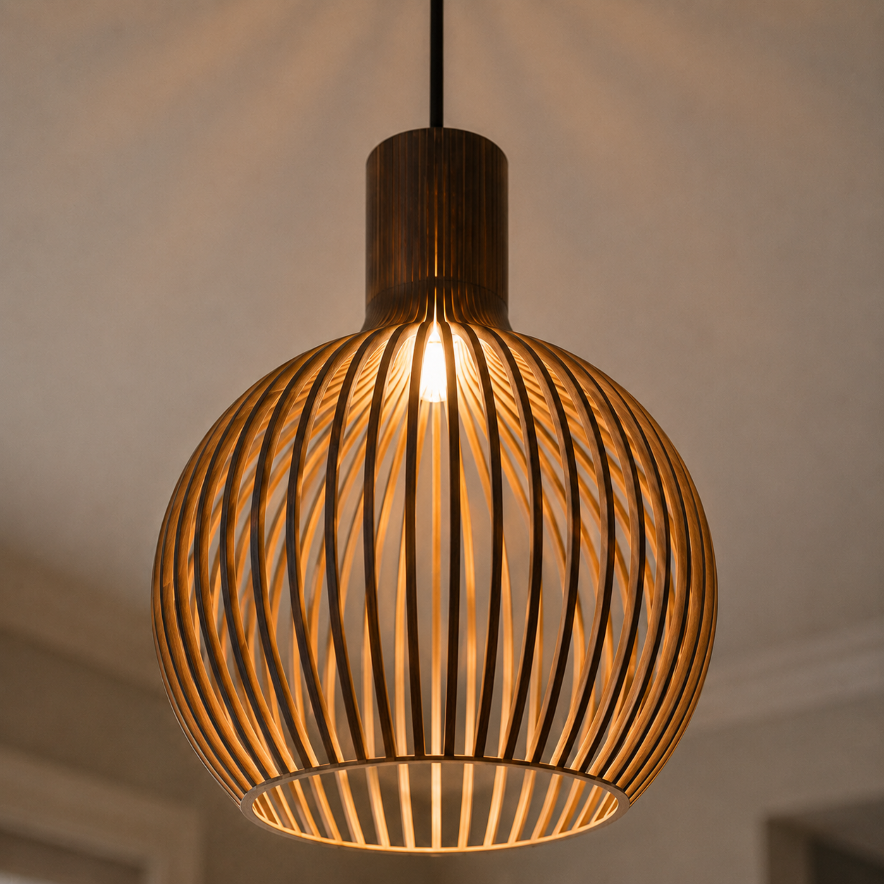 Octo 4240 Wooden Pendant Light