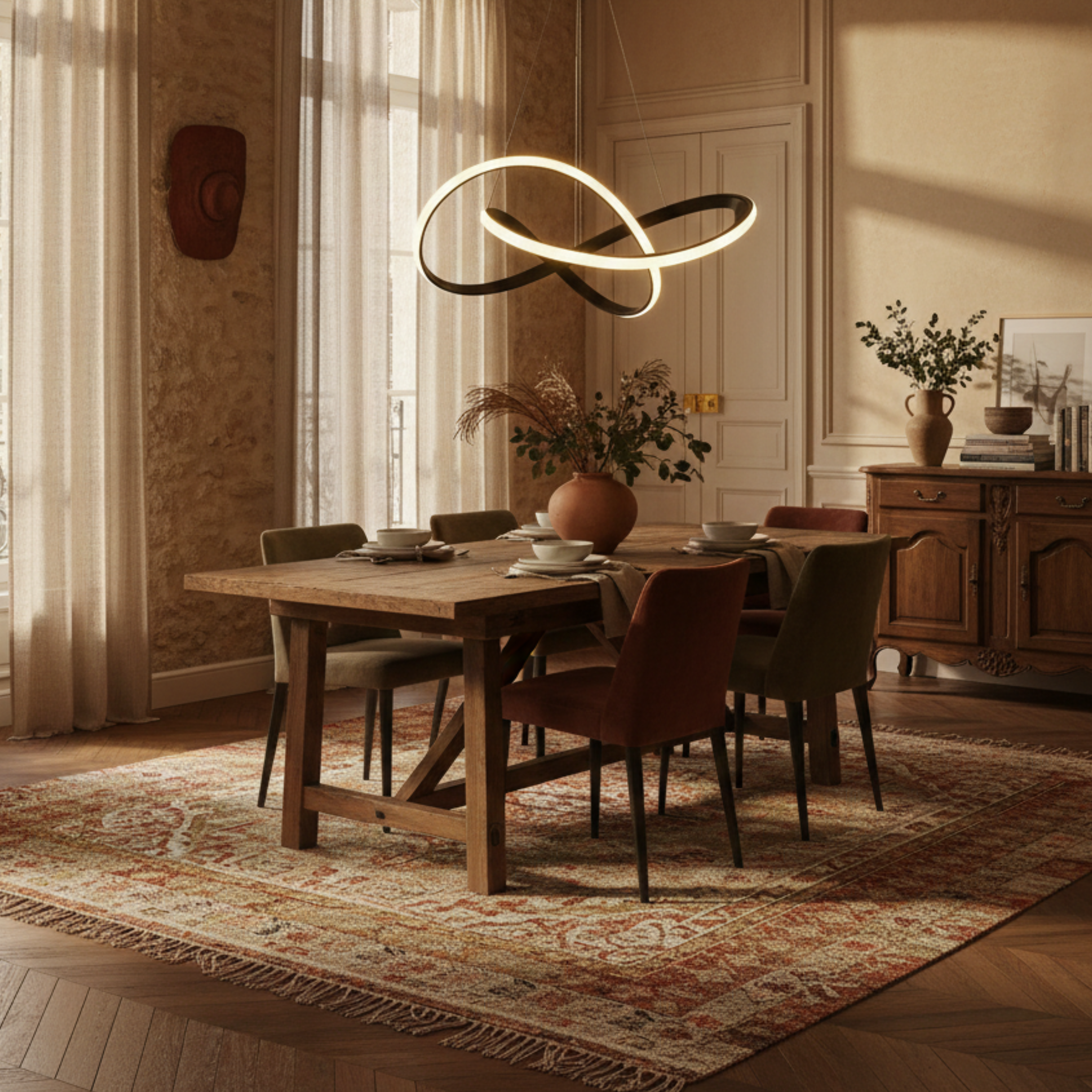 Nowoczesna lampa wisząca LED
