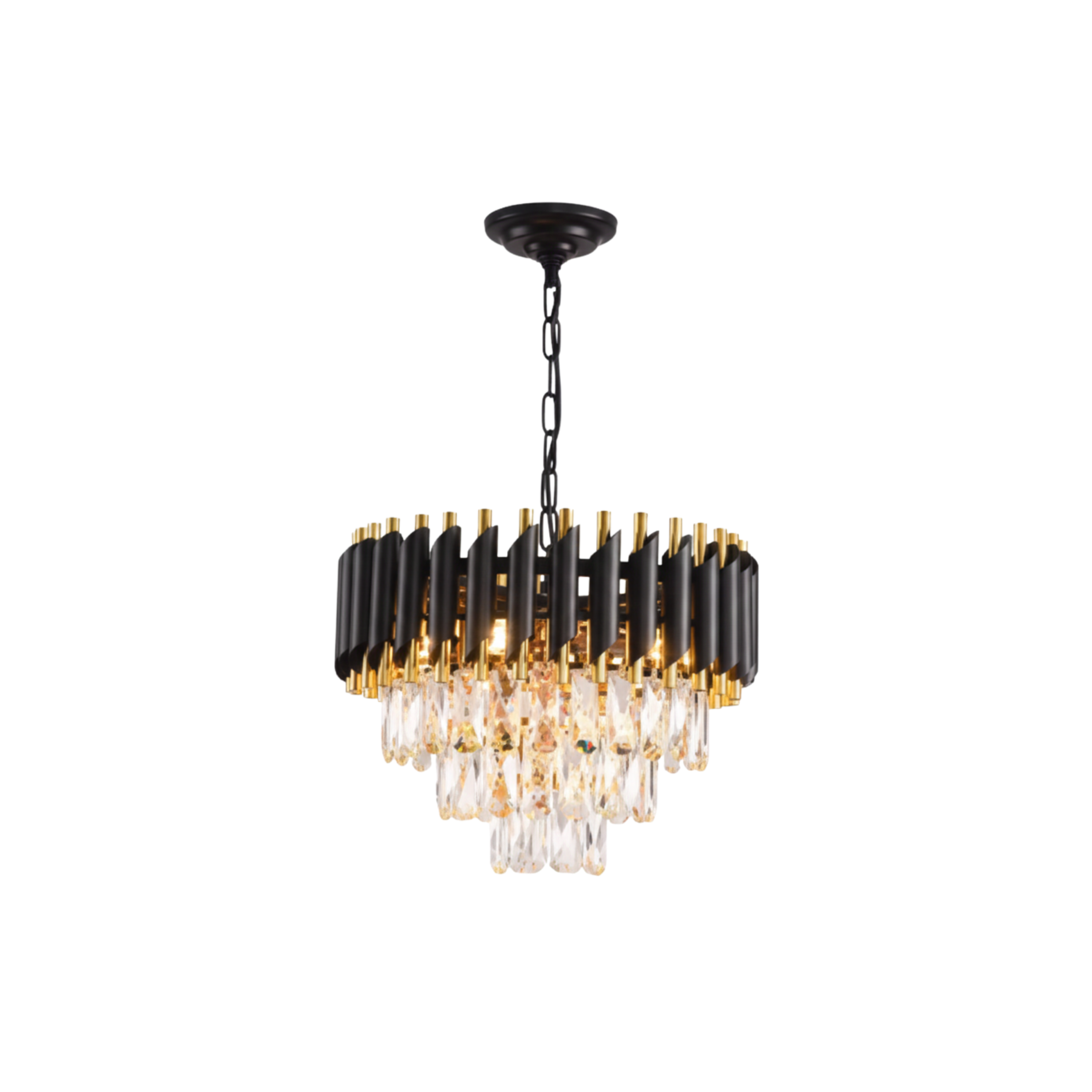 Nowoczesna kryształowa lampa sufitowa