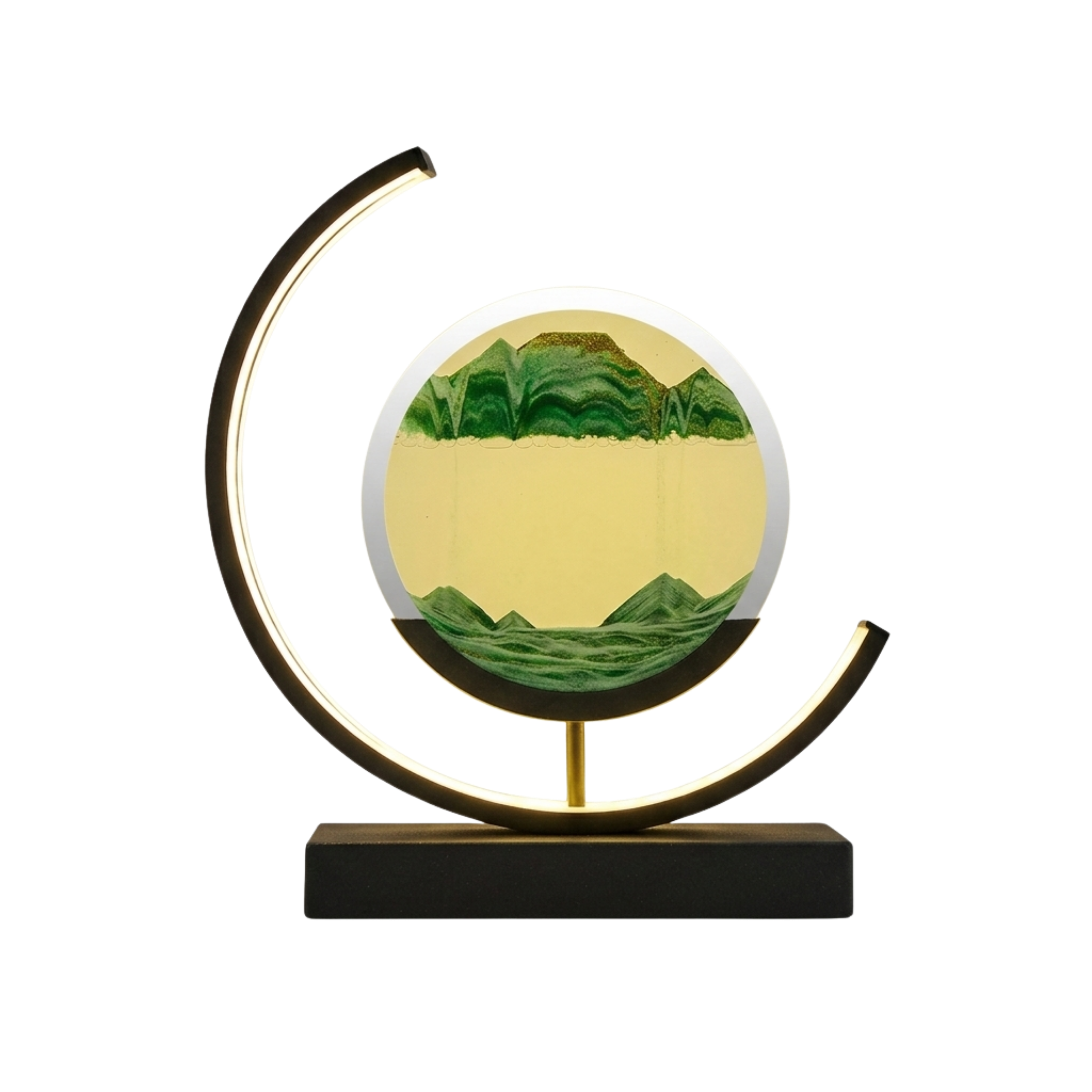 Nowoczesna lampa LED z ruchomym obrazem piaskowym