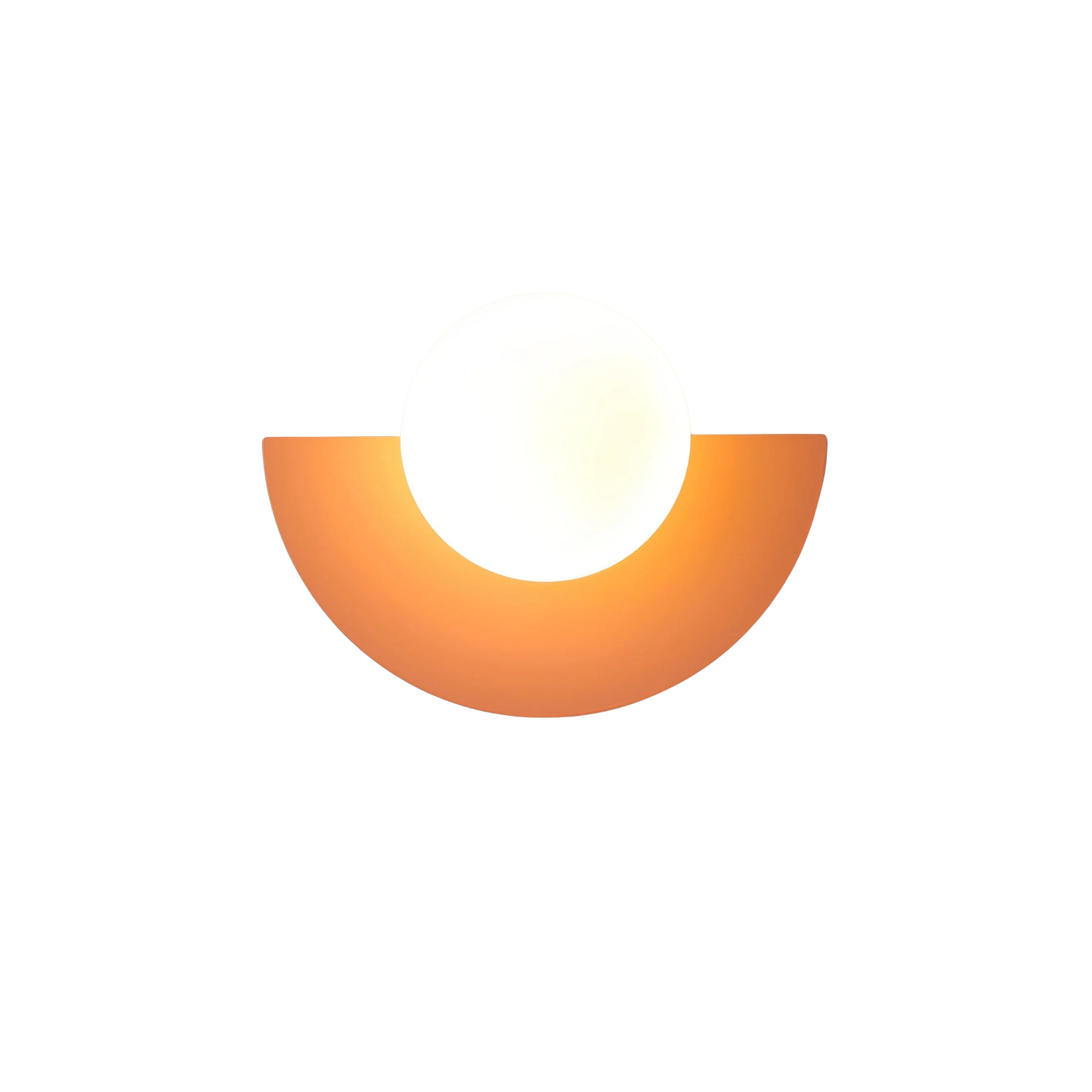 Nordycka półokrągła minimalistyczna lampa ścienna LED