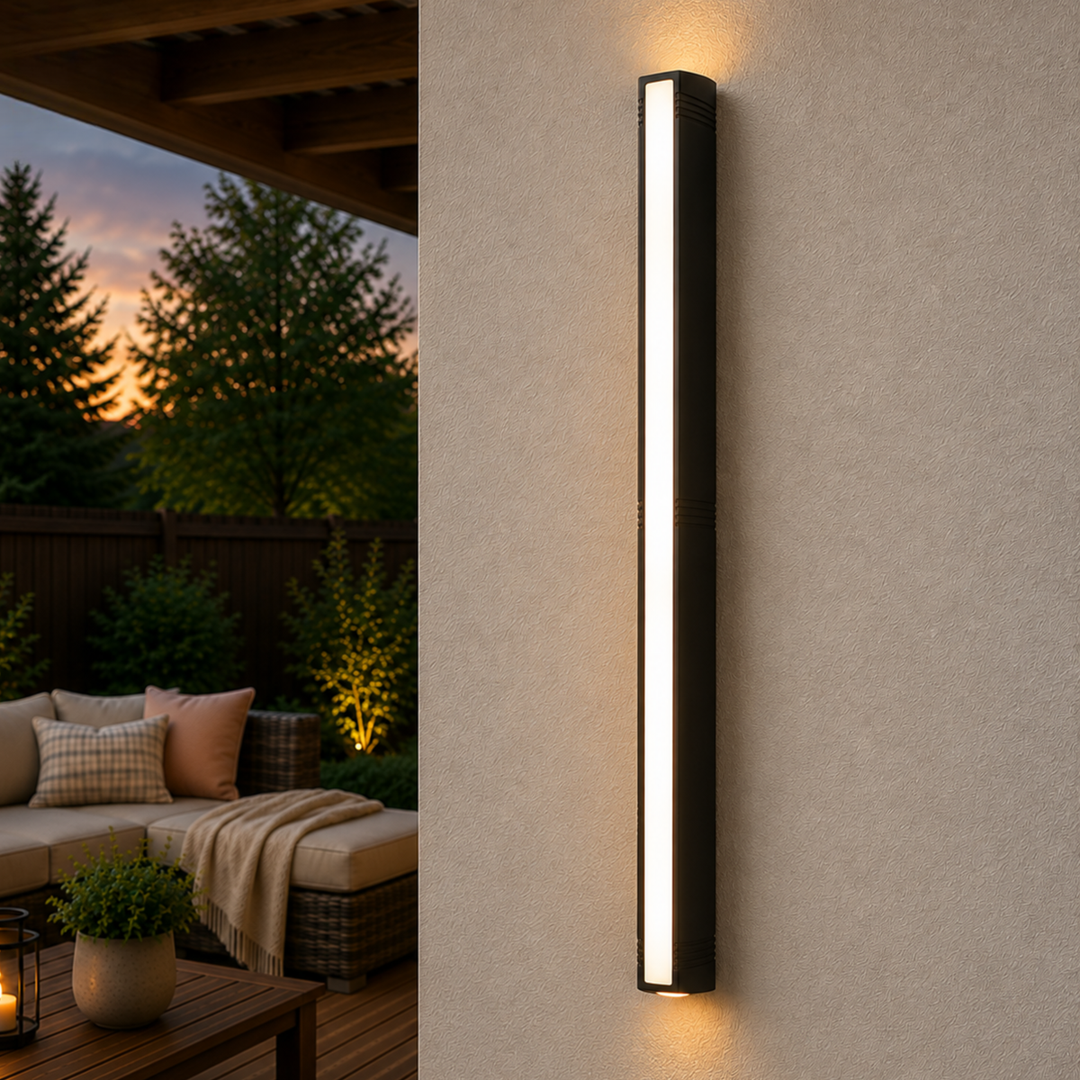 Rectangular LED Wall Light