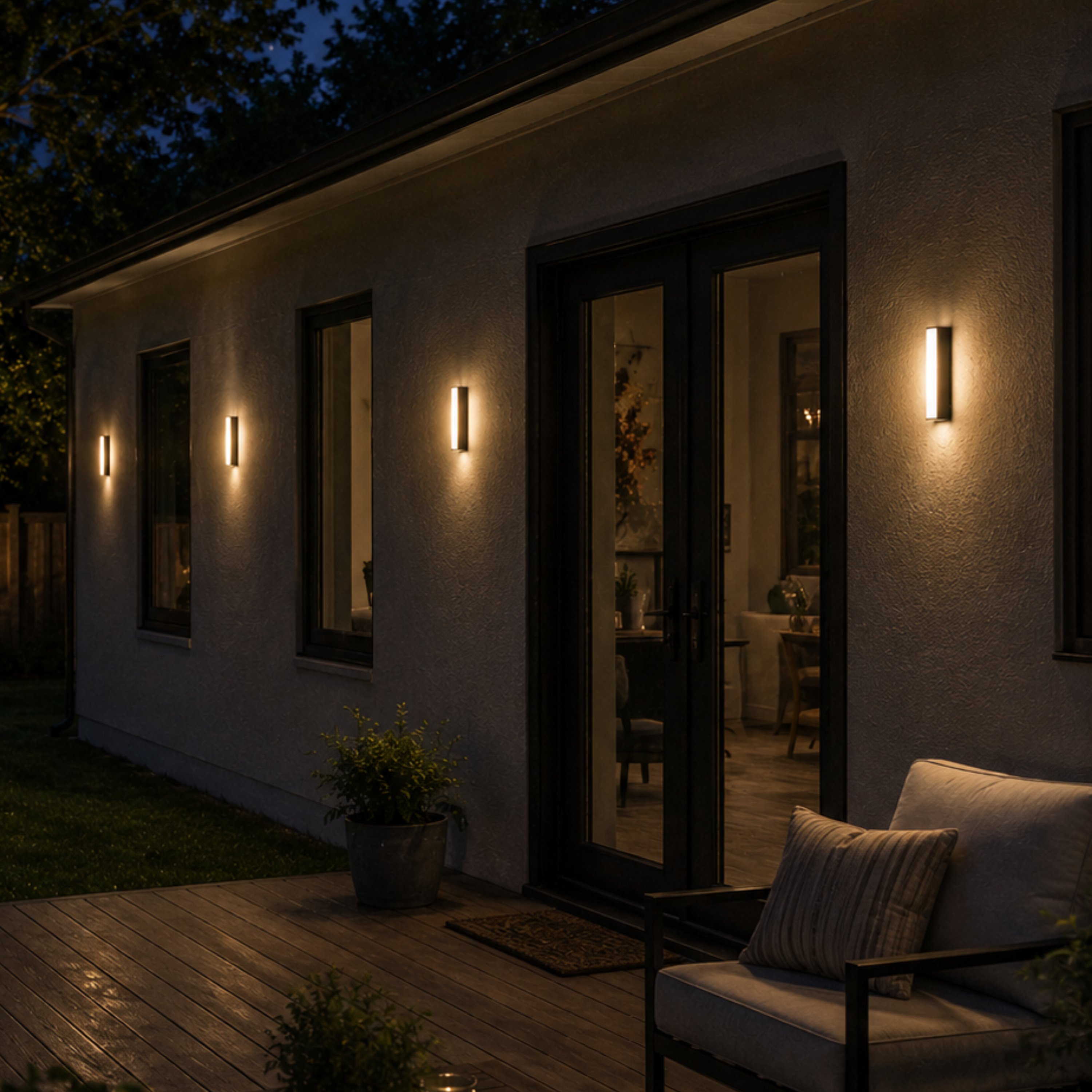 Rectangular LED Wall Light