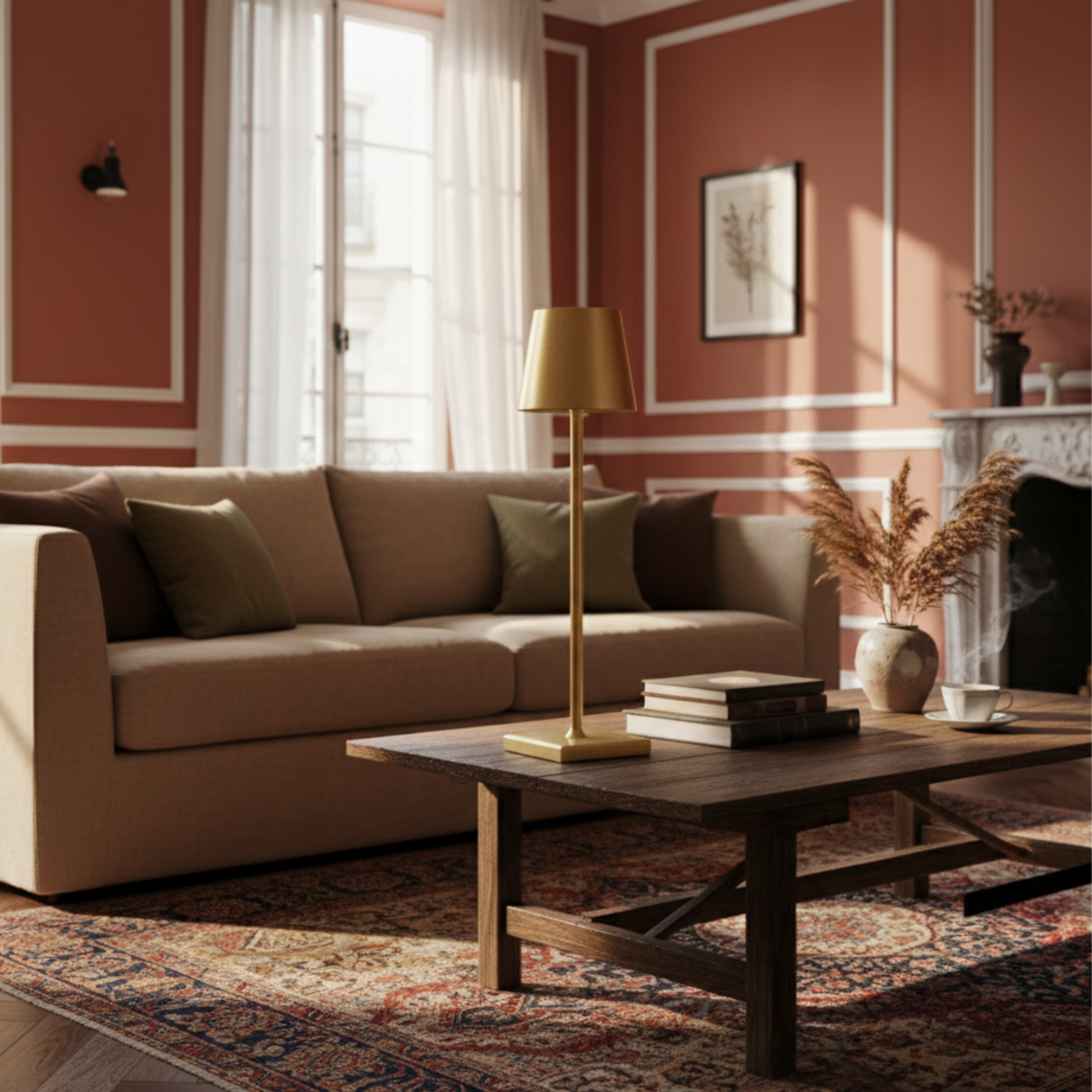 Bezprzewodowa ładowalna lampka stołowa LED