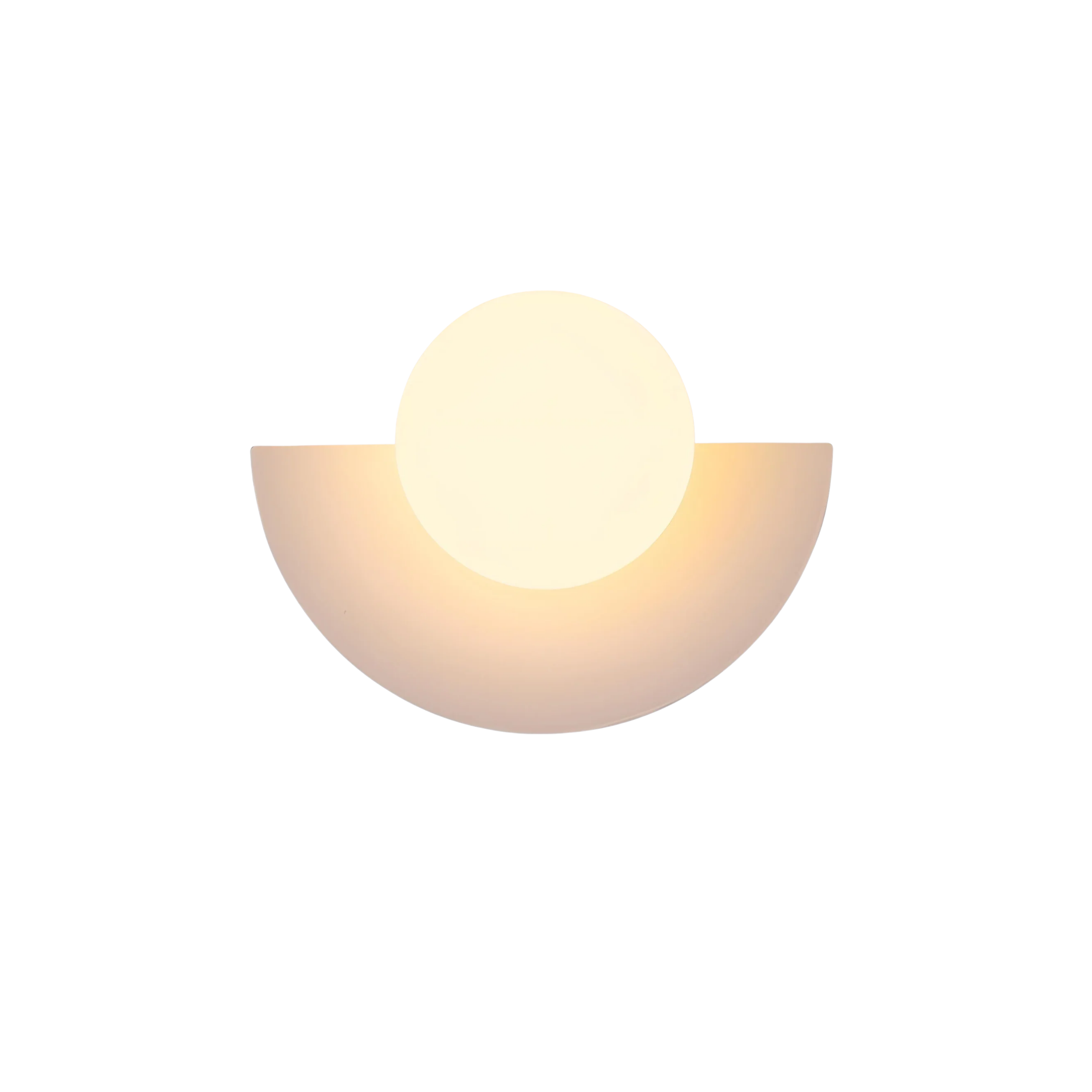 Nordycka półokrągła minimalistyczna lampa ścienna LED