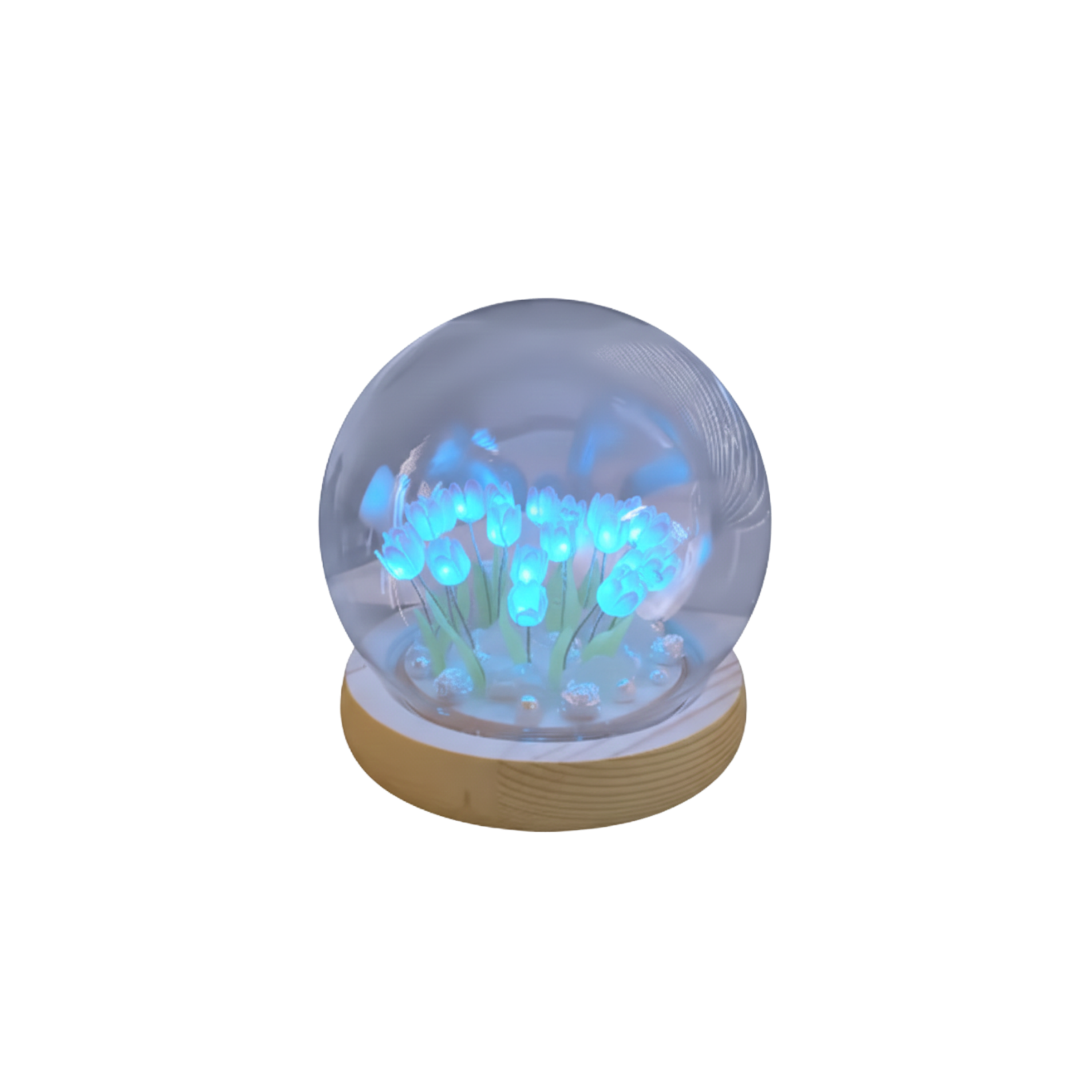 Dekoracyjna lampa stołowa LED Tulipany