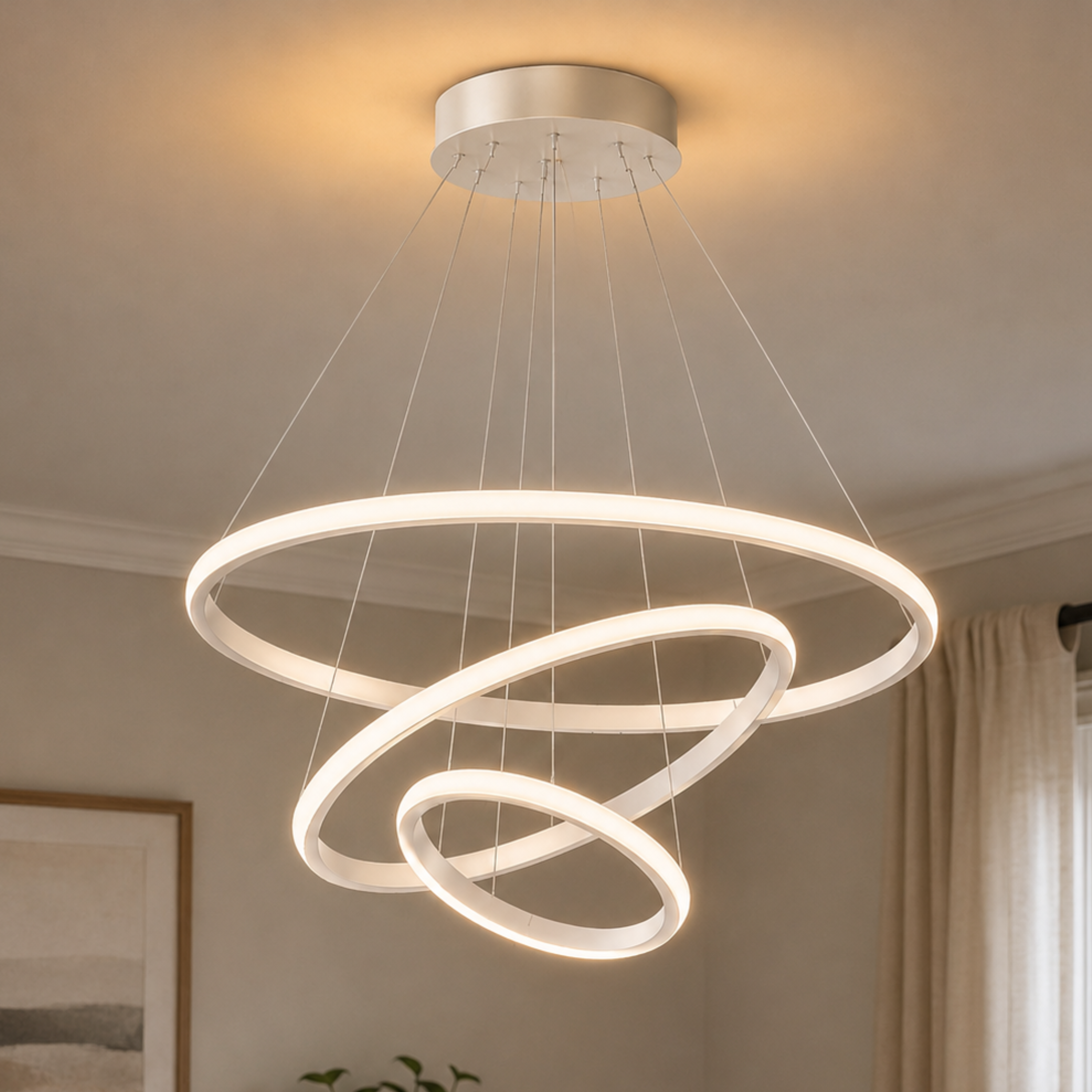 Modern LED Ring Chandelier