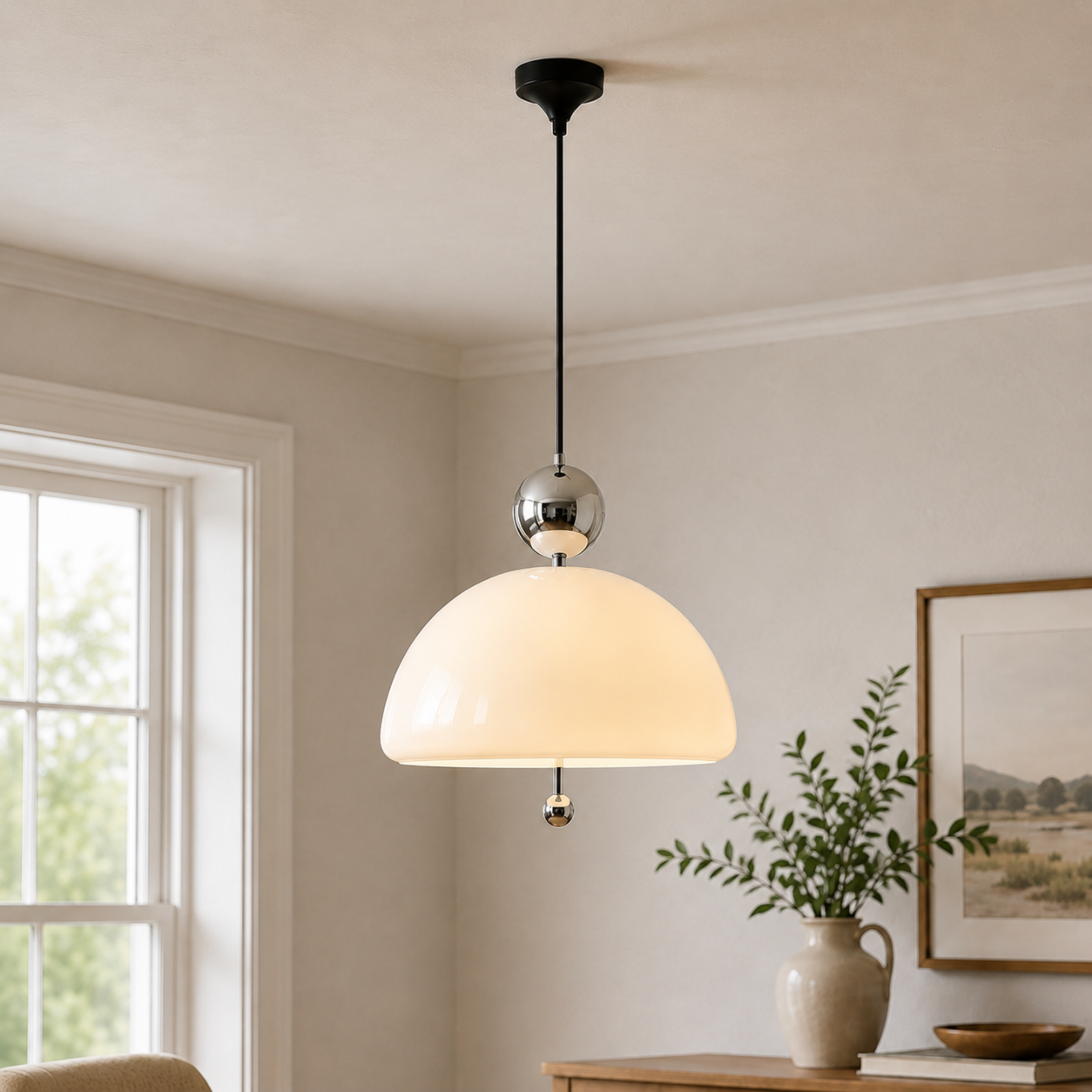 Avant-Garde Bauhaus Glass Pendant Light
