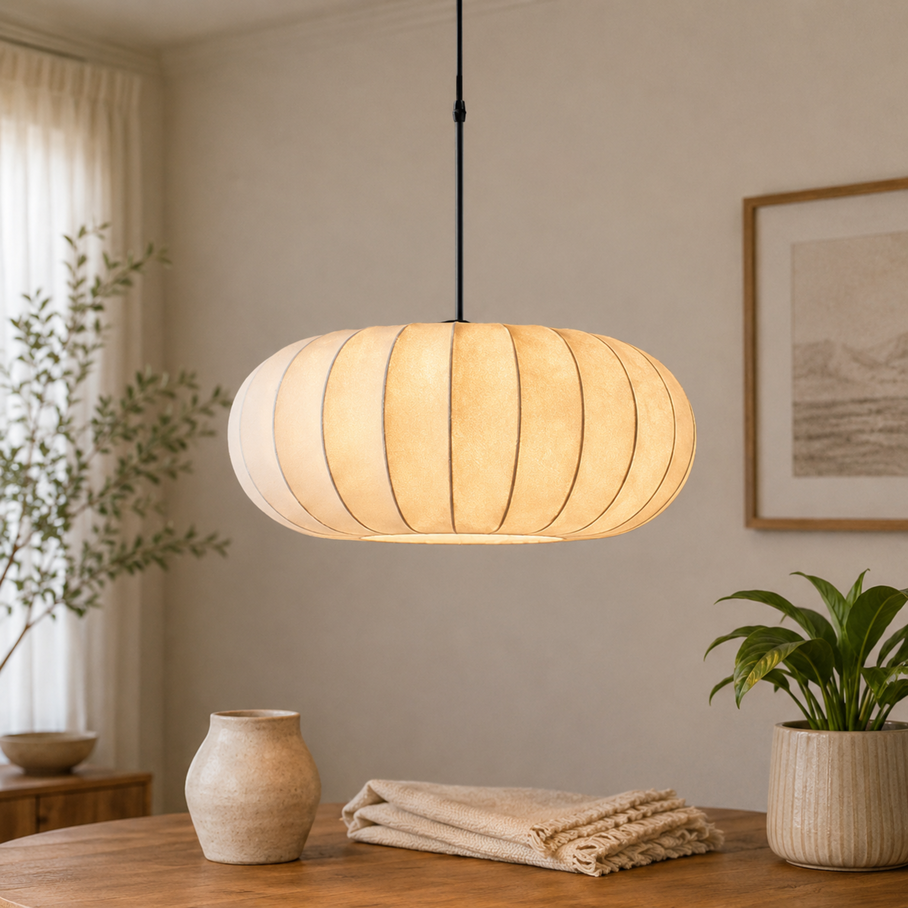 Verona Silk LED Pendant Light