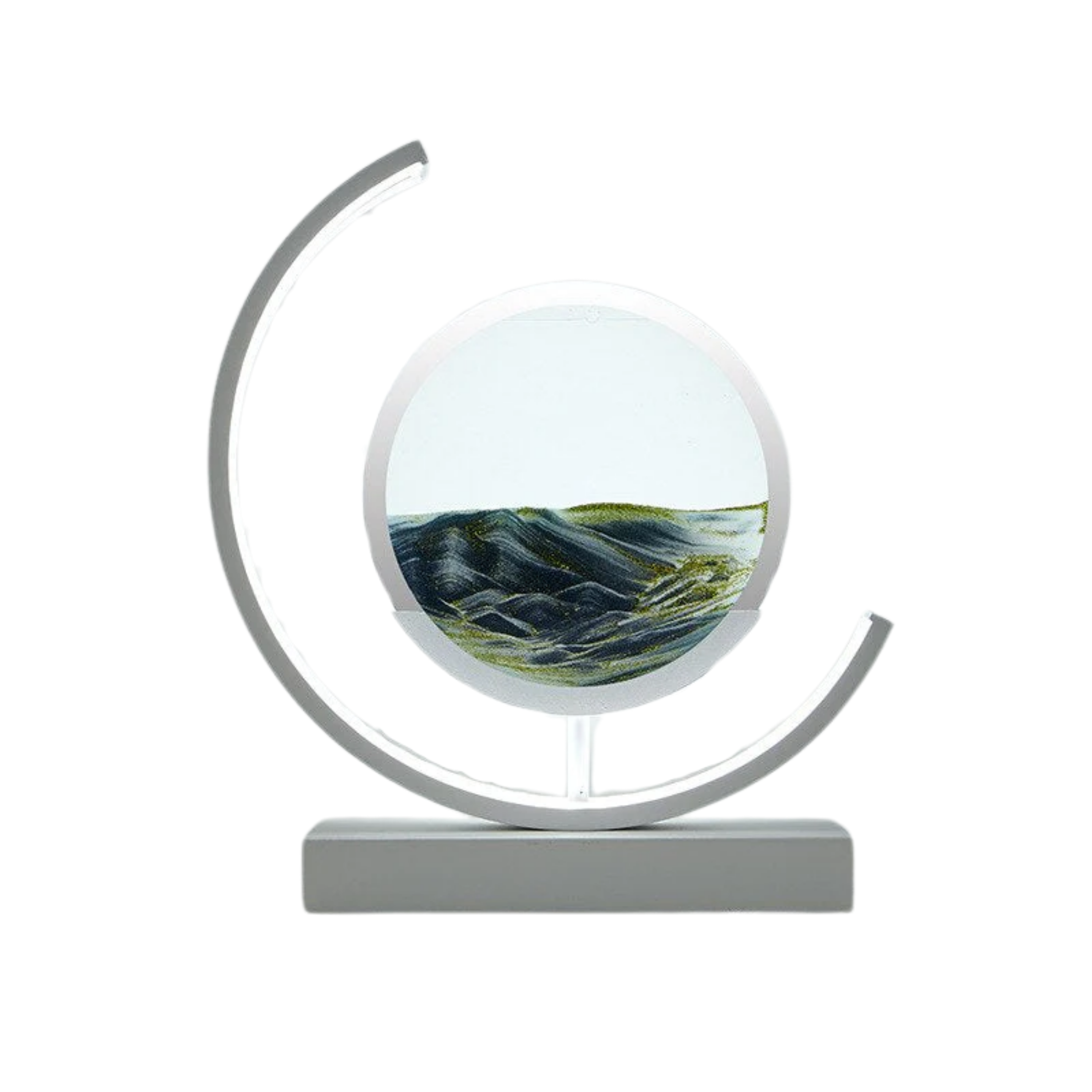 Nowoczesna lampa LED z ruchomym obrazem piaskowym