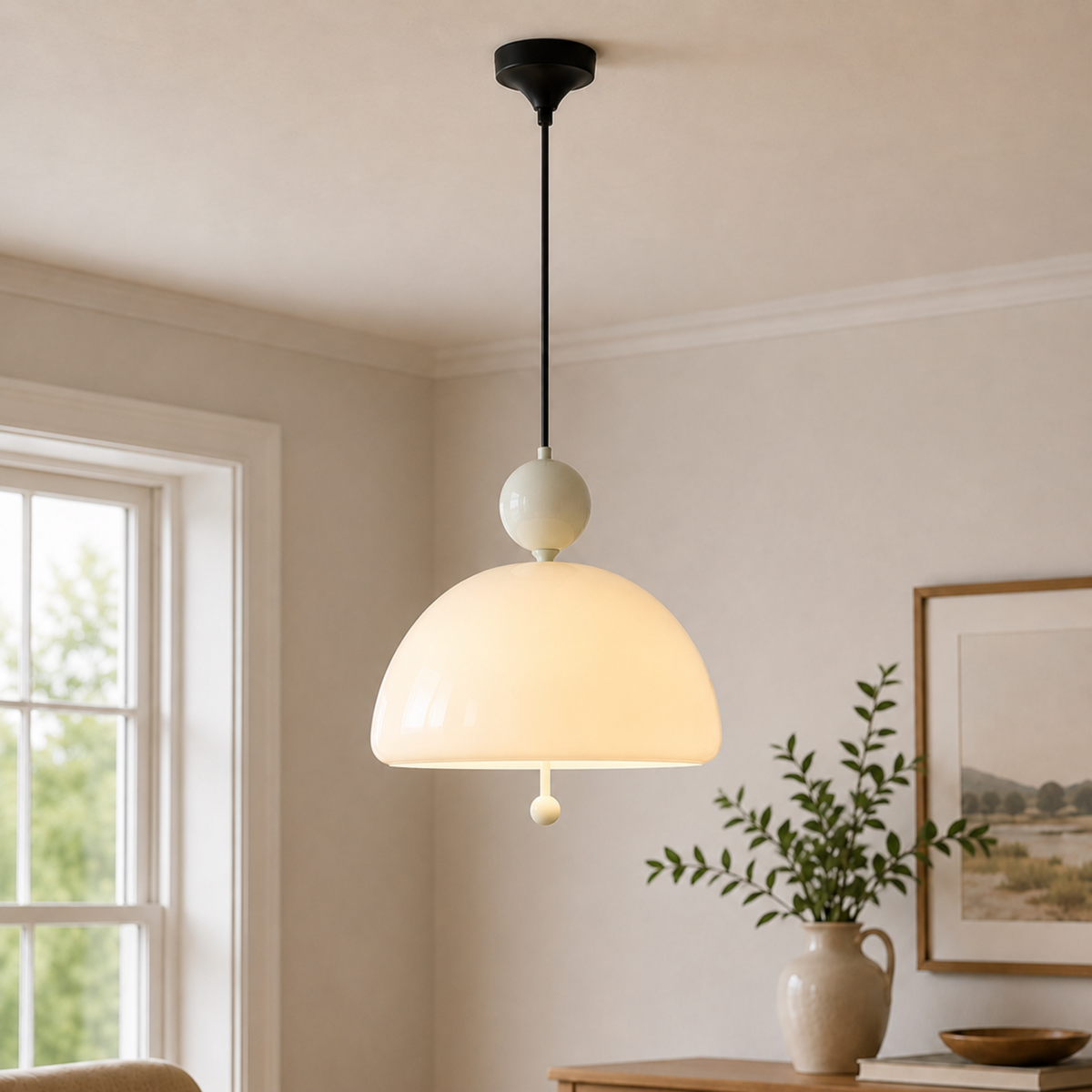 Avant-Garde Bauhaus Glass Pendant Light