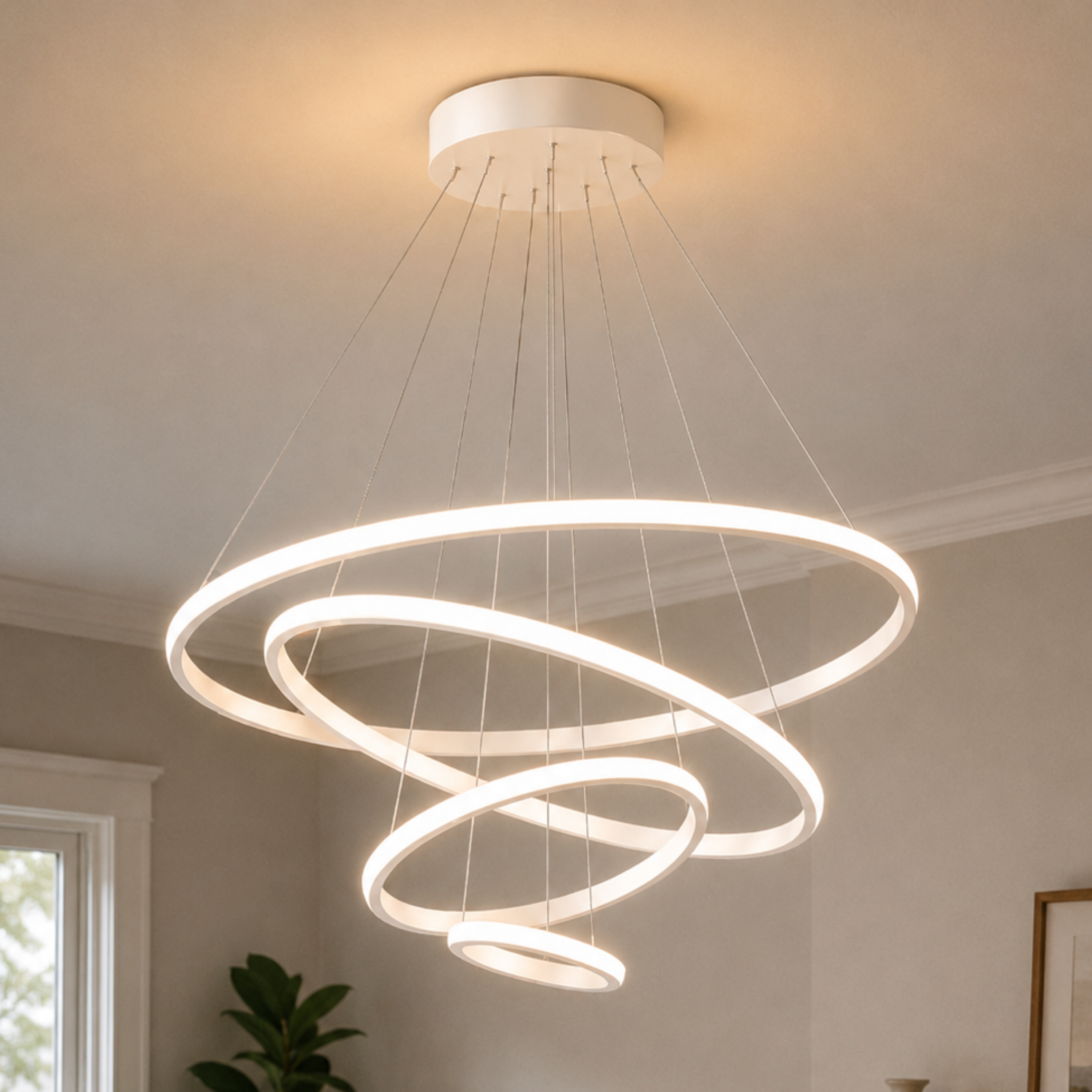 Modern LED Ring Chandelier