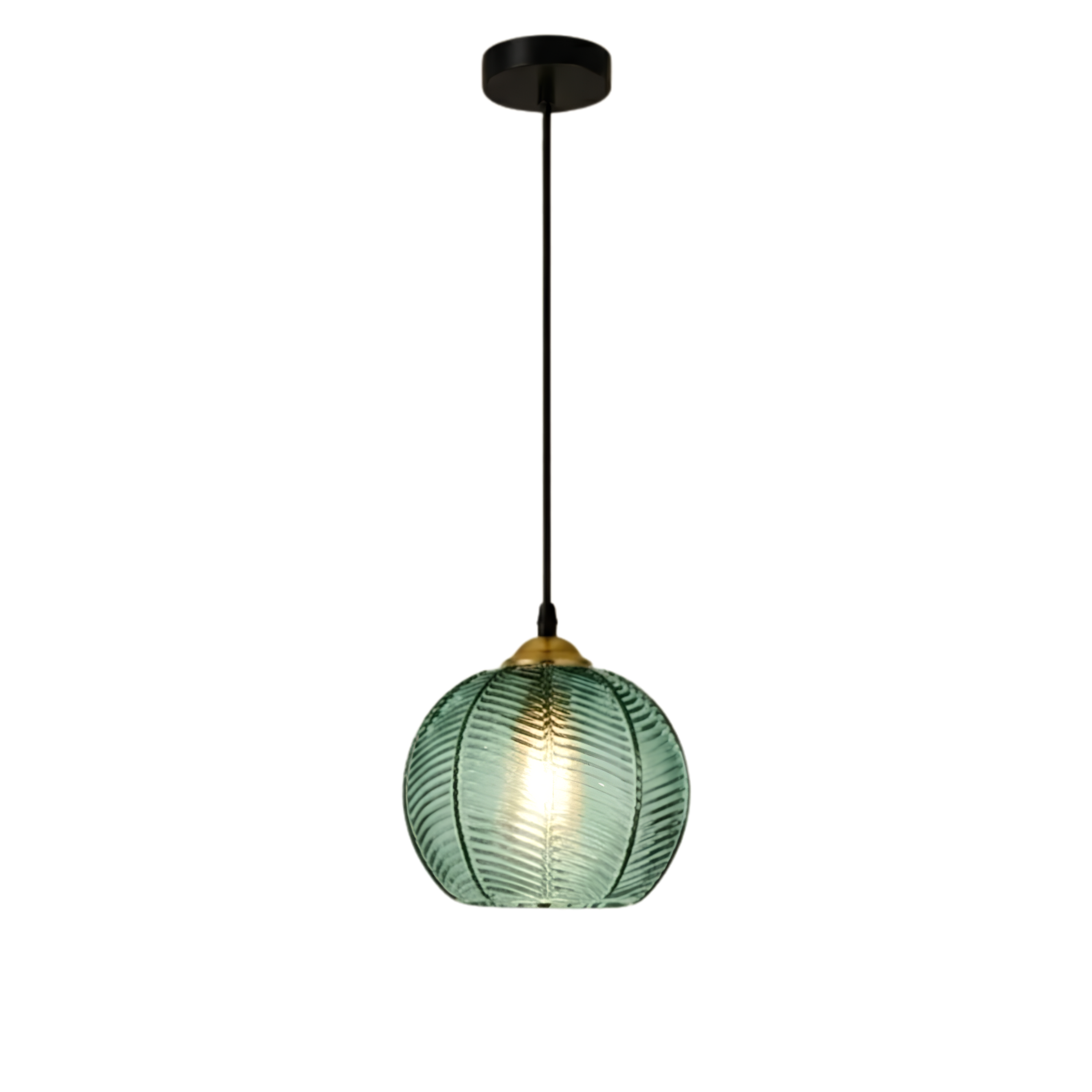 Modern Striped Glass Pendant Light