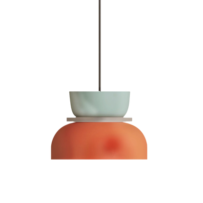 Kolorowa misowata lampa wisząca