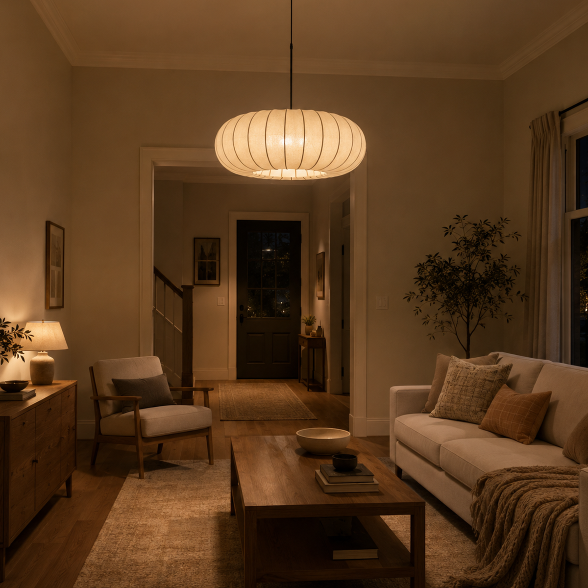 Verona Silk LED Pendant Light