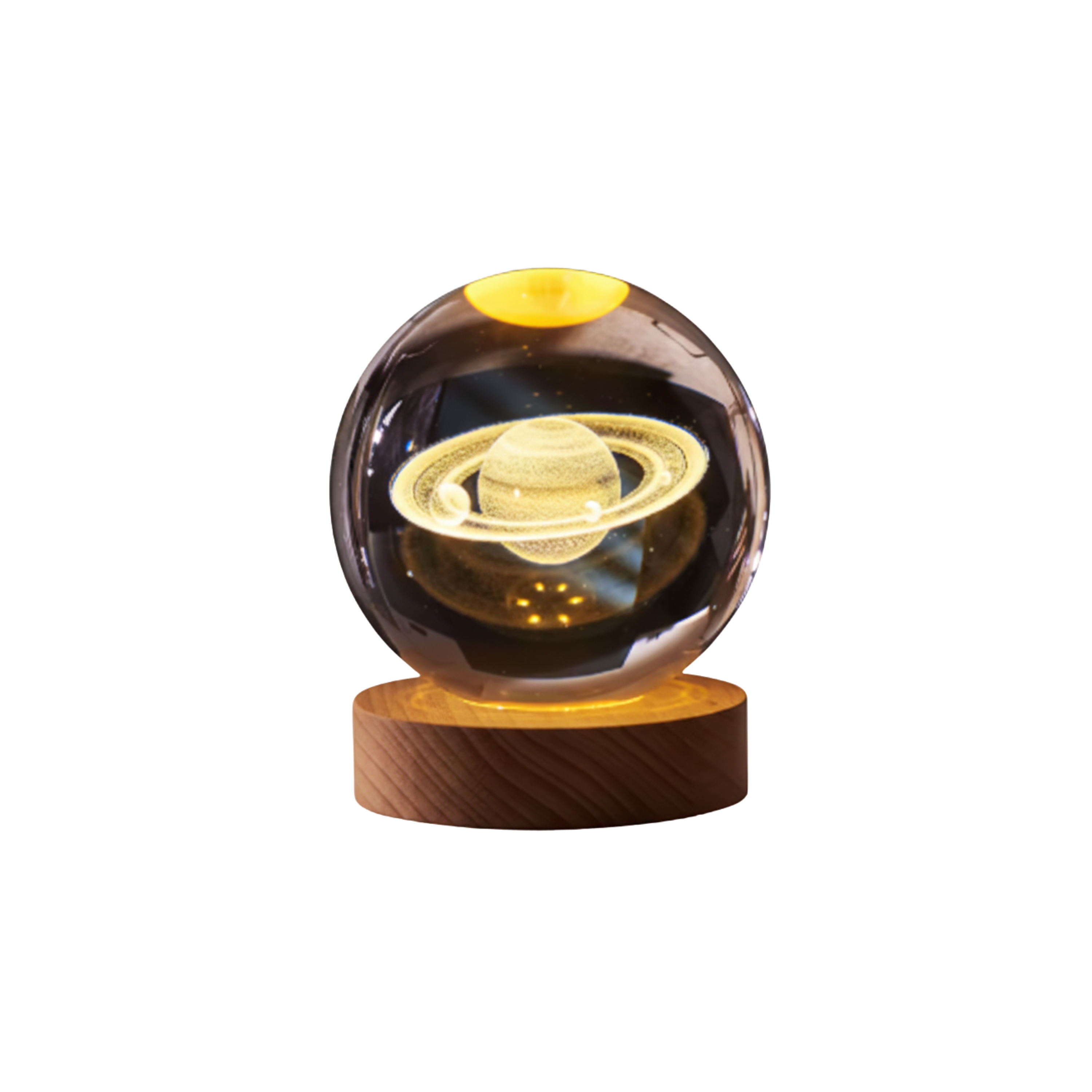 Lampa stołowa LED 3D kryształowa kula