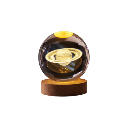 Lampa stołowa LED 3D kryształowa kula