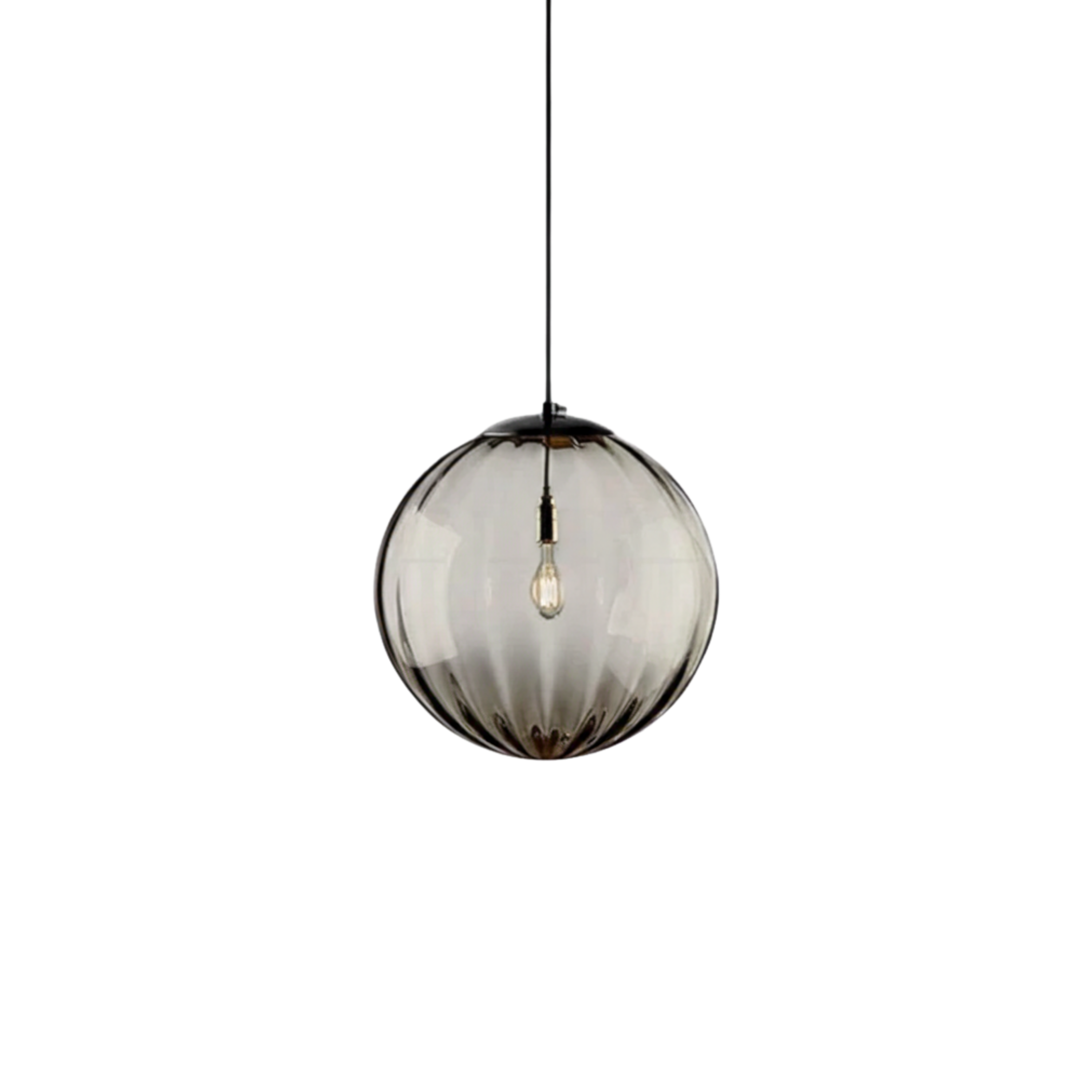 Ciepła szklana lampa wisząca do wnętrz