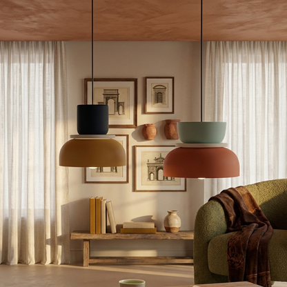 Kolorowa Miseczkowa Lampa Wisząca