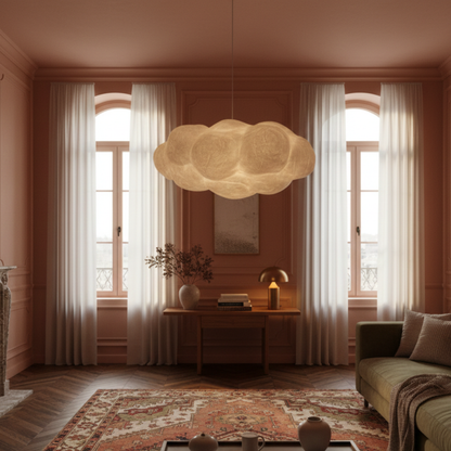 Lampa wisząca w kształcie chmury