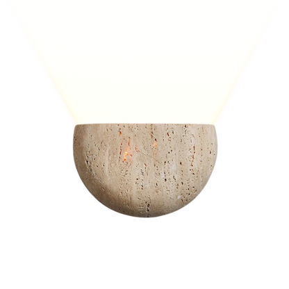 Retro kamienna lampa ścienna do wnętrz