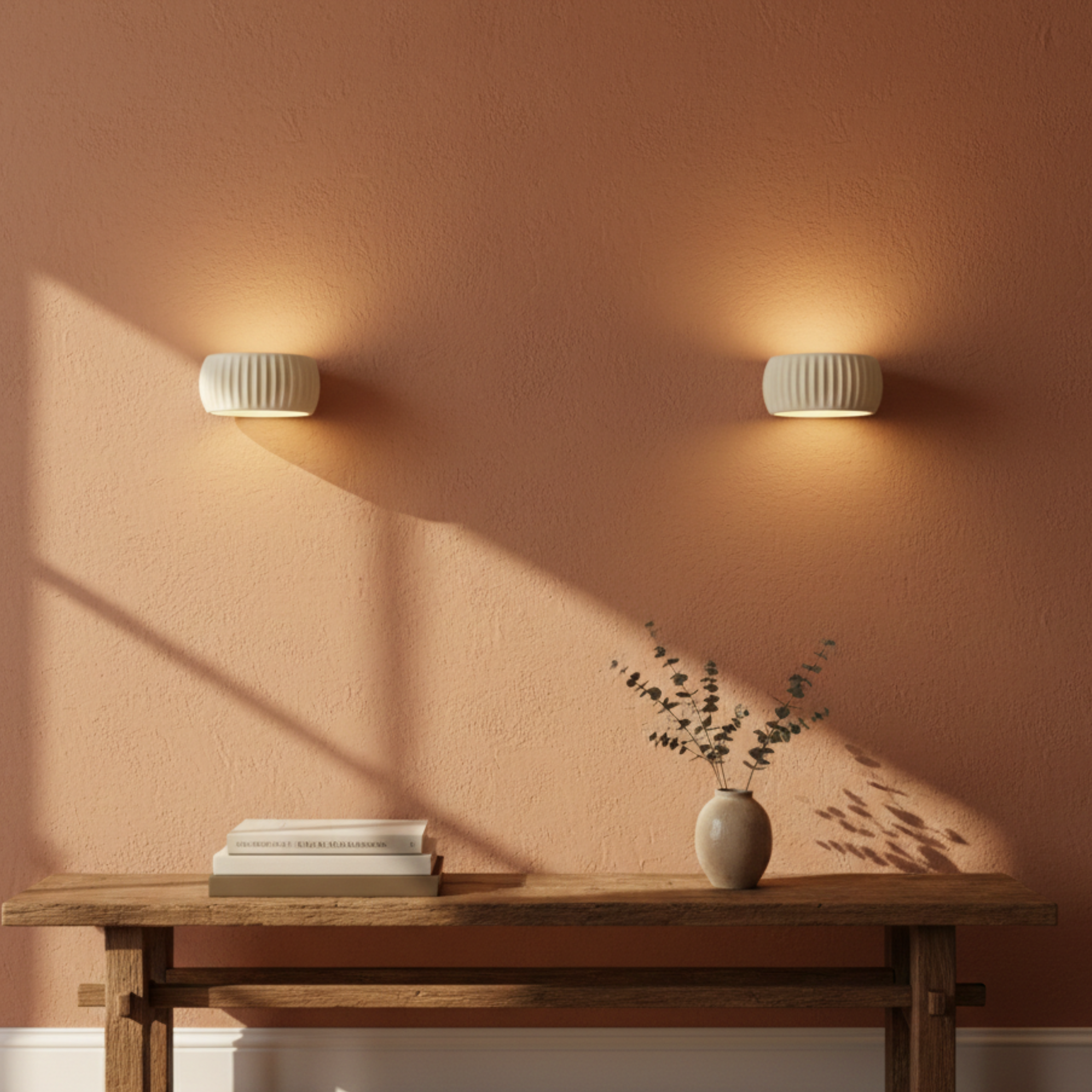 Nowoczesna falowana lampa ścienna LED