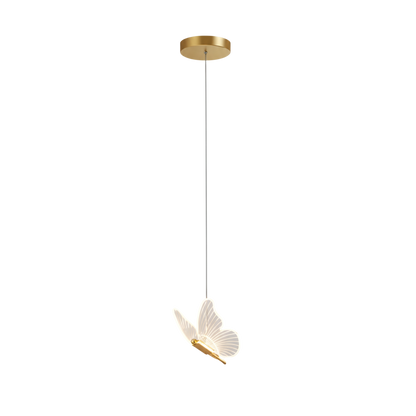 Nowoczesna lampa wisząca LED motyl