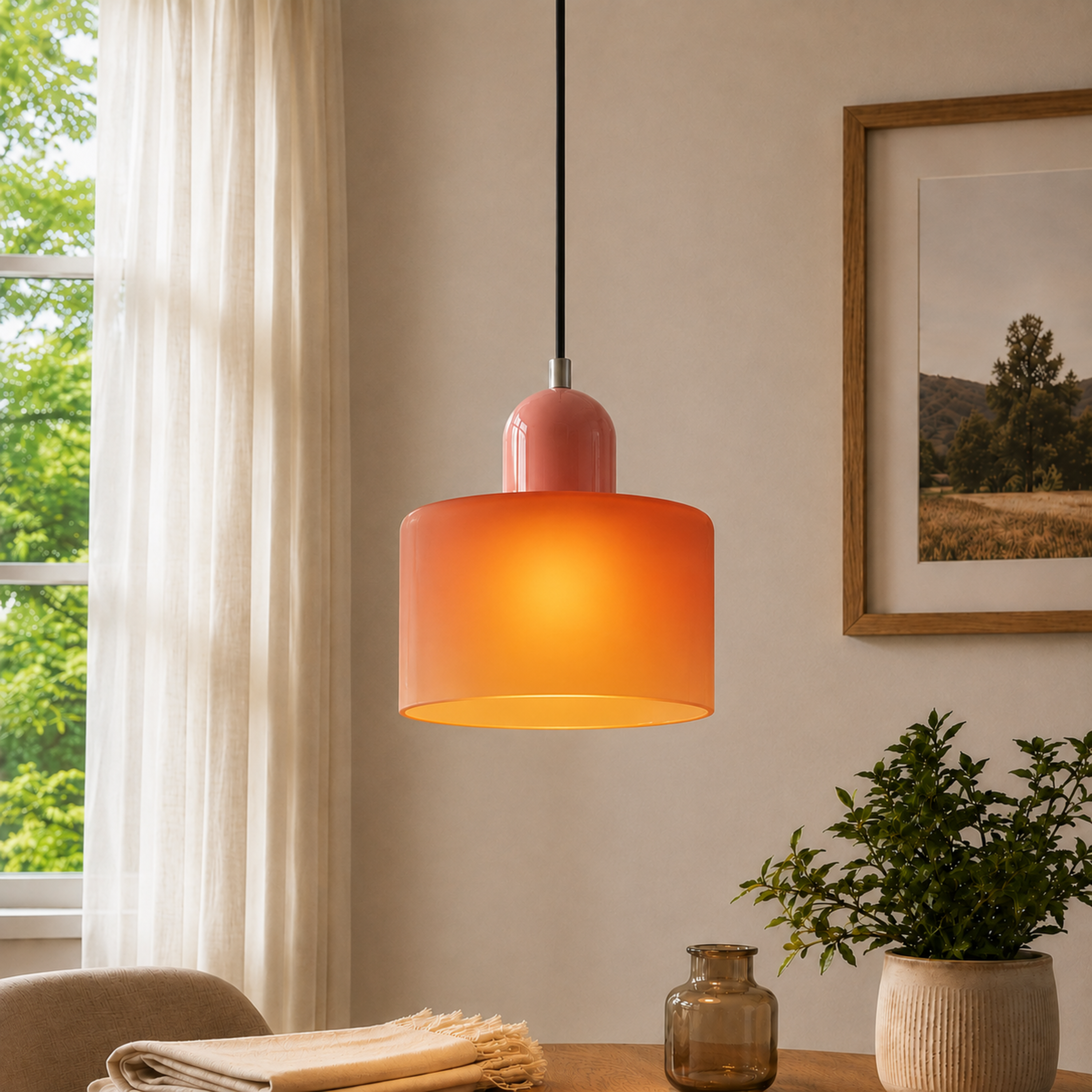 Halo Glass Pendant Light