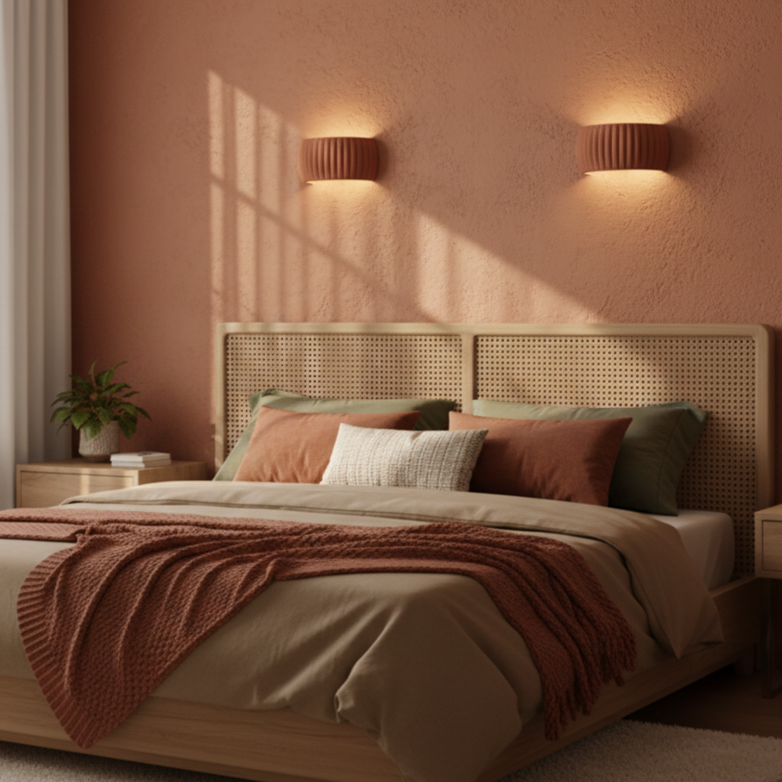 Nowoczesna falowana lampa ścienna LED