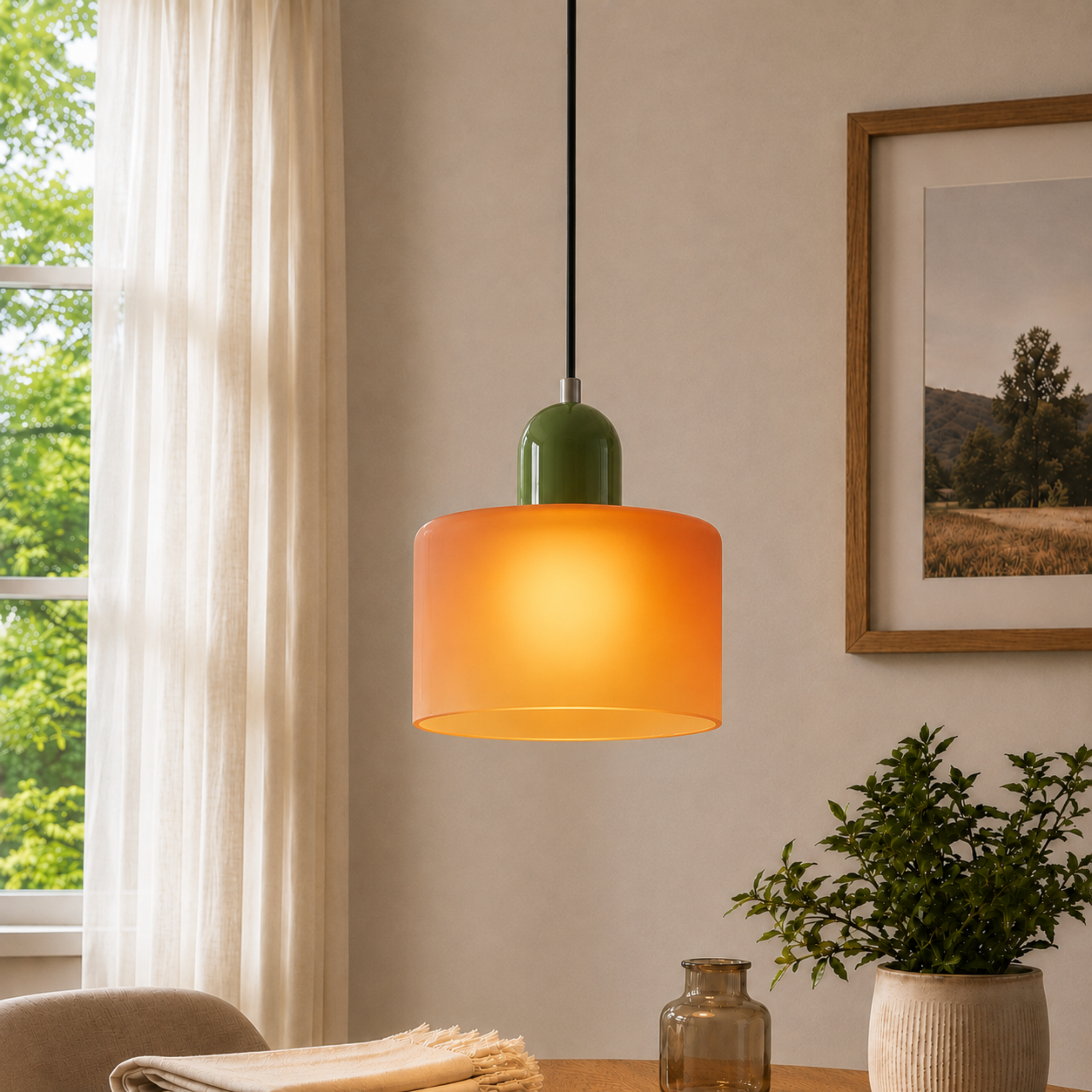 Halo Glass Pendant Light