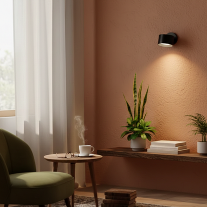 Bezprzewodowa samoprzylepna minimalistyczna lampa ścienna